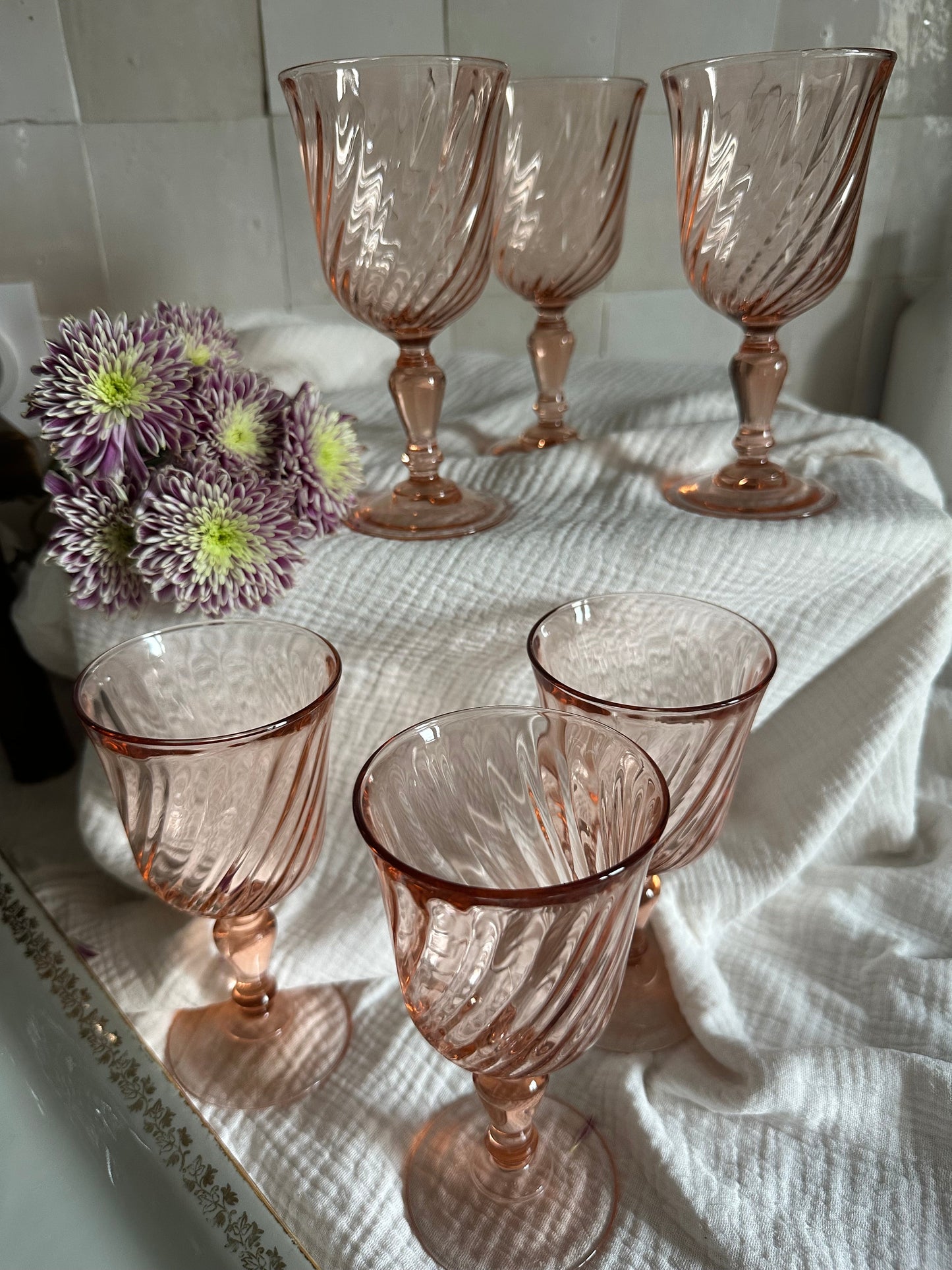 Ensemble de 6 verres Rosaline De Raymonde à Zoé