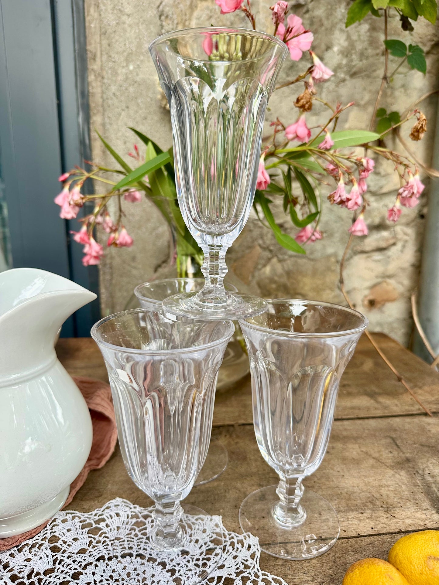 4 coupes à dessert et glaces en cristal De Raymonde à Zoé