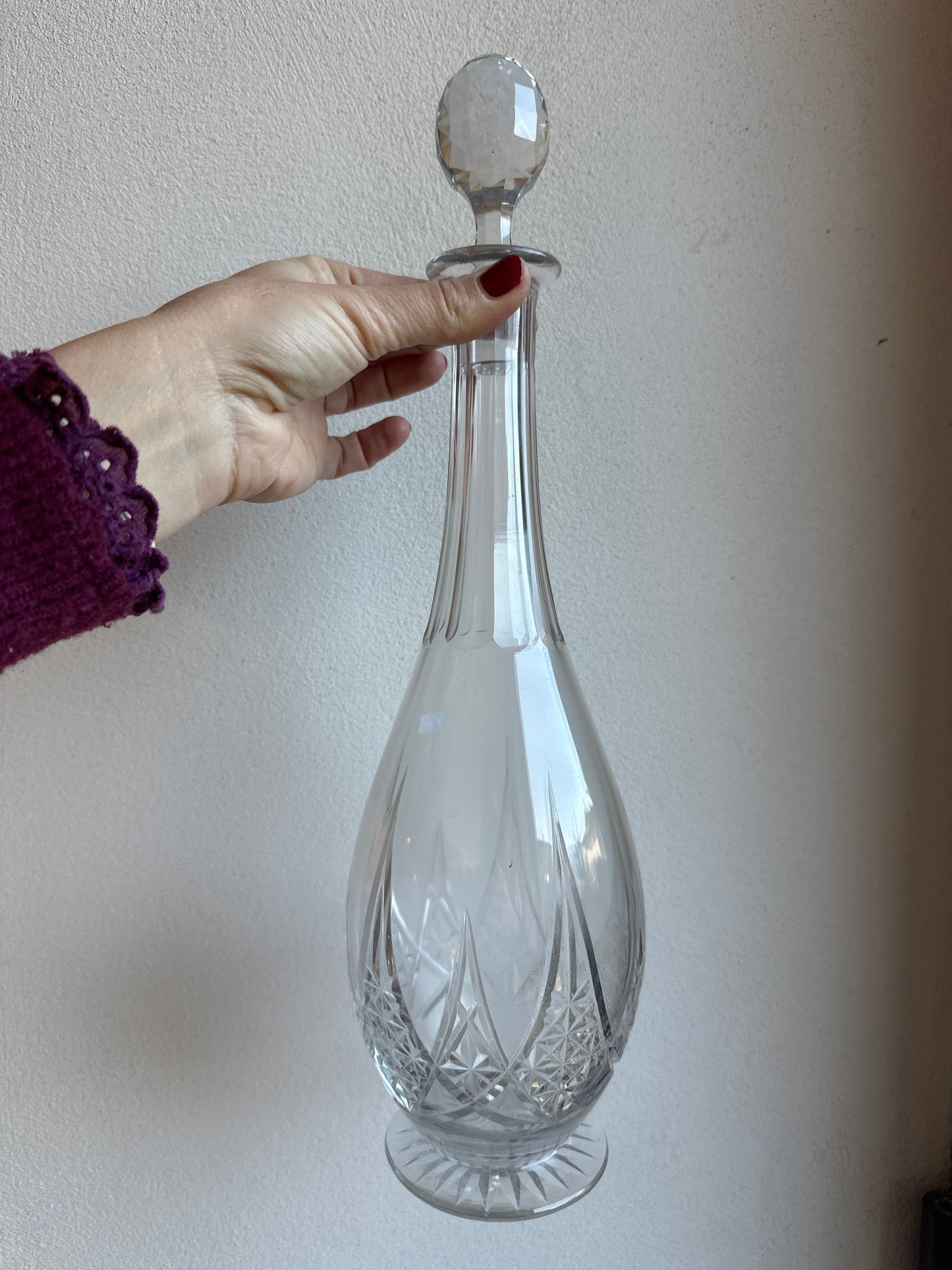 Carafe à décanter en cristal taillé De Raymonde à Zoé