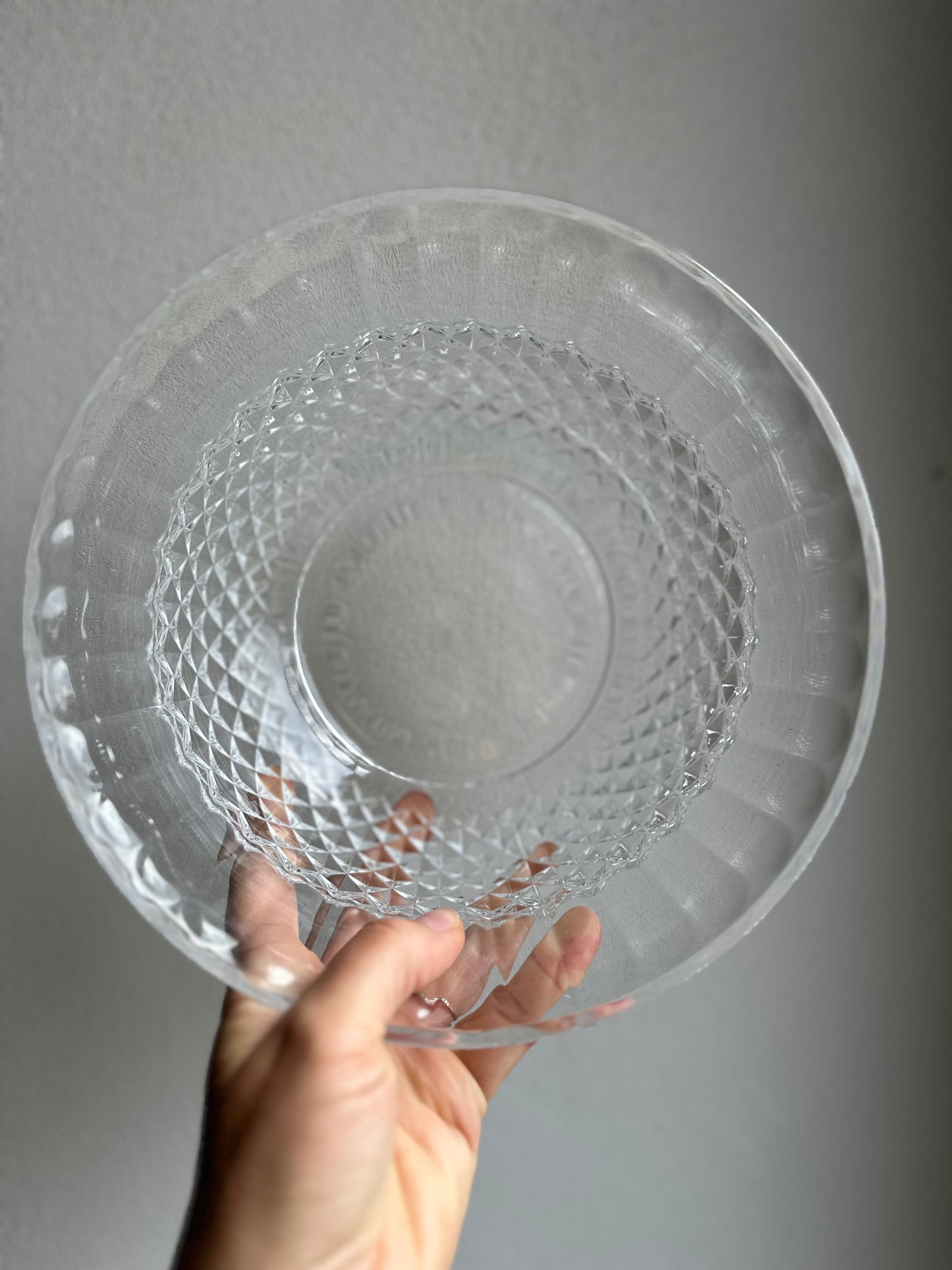 Saladier ou coupe à fruits en cristal De Raymonde à Zoé