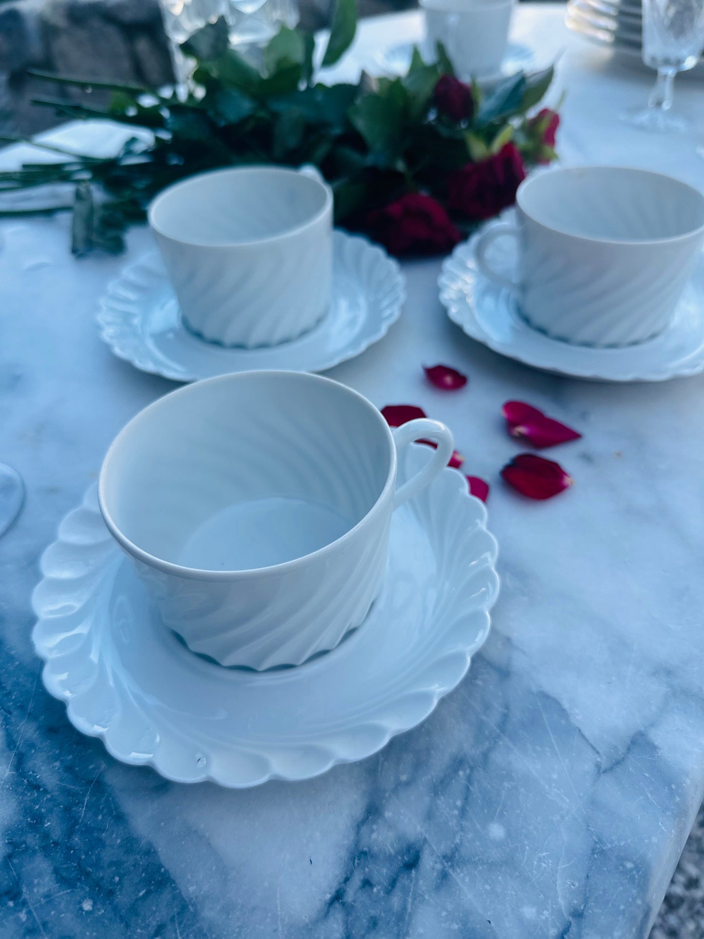 Ensemble de 3 tasses à café ou thé Haviland De Raymonde à Zoé