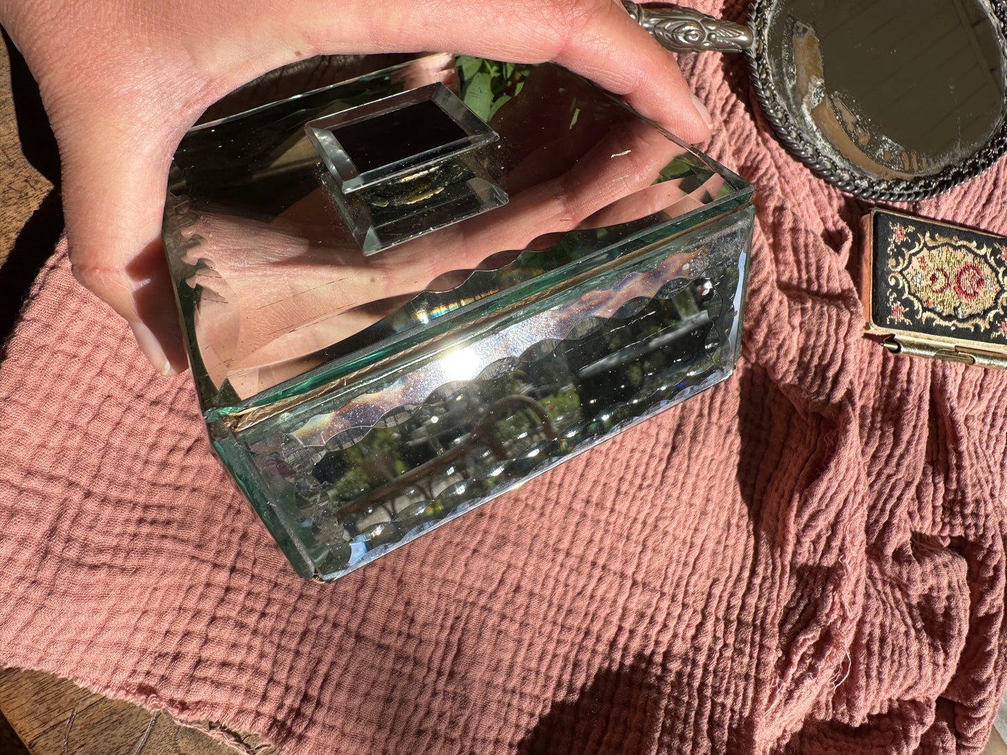 Boite à bijoux miroirs biseautés De Raymonde à Zoé