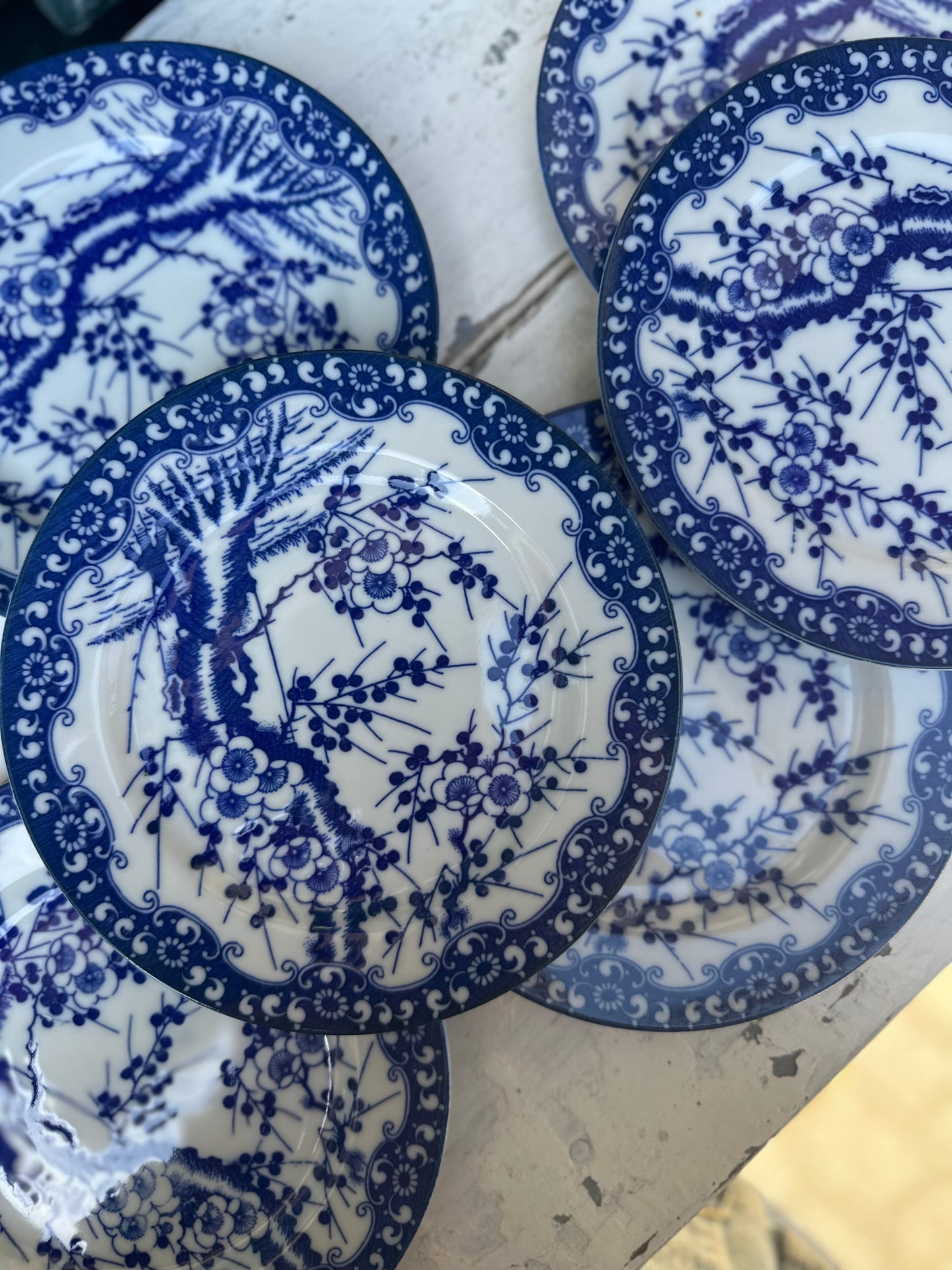 6 assiettes à dessert porcelaine japonaise De Raymonde à Zoé