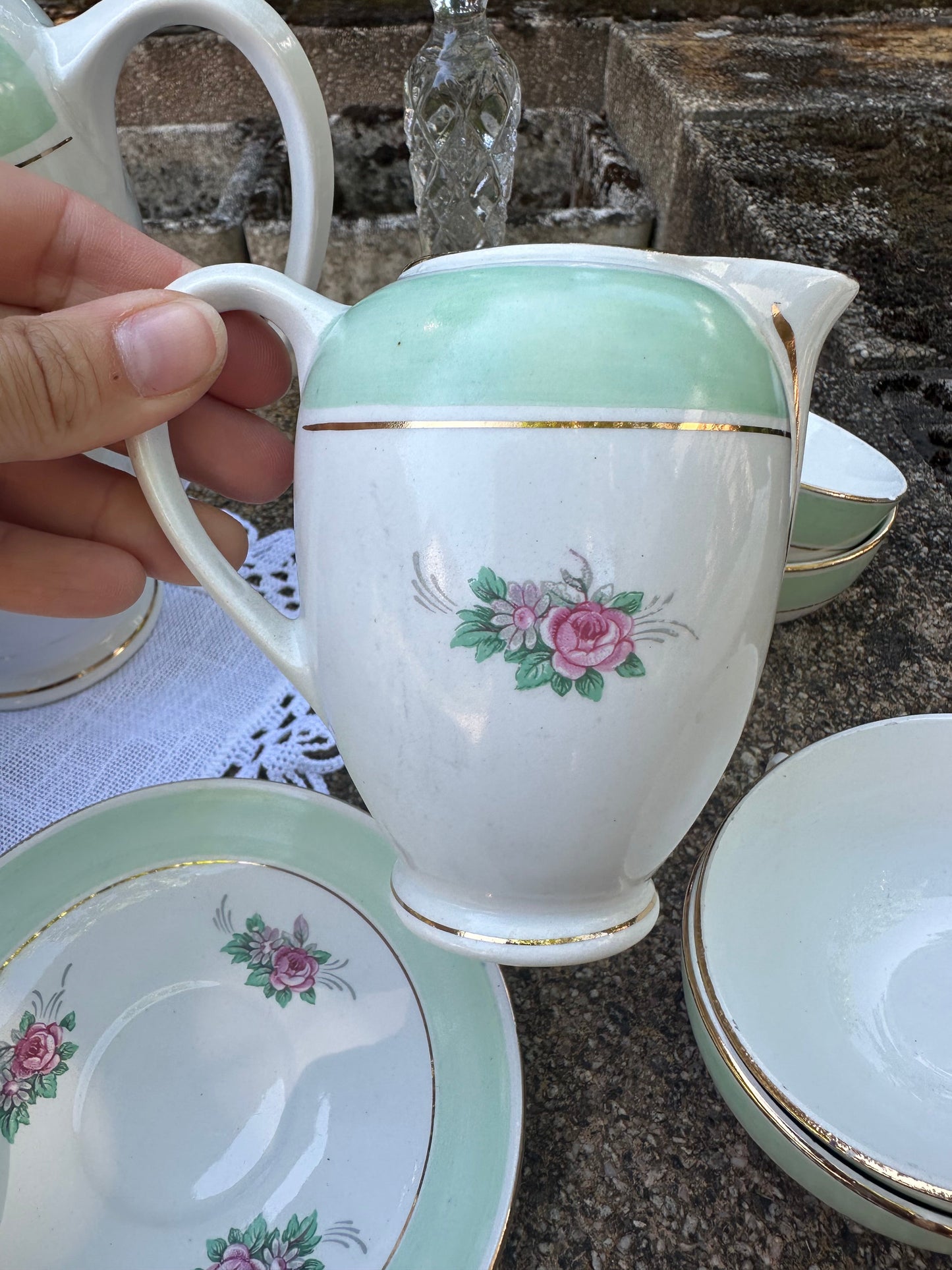 Service à café vintage « l’amandinoise » De Raymonde à Zoé