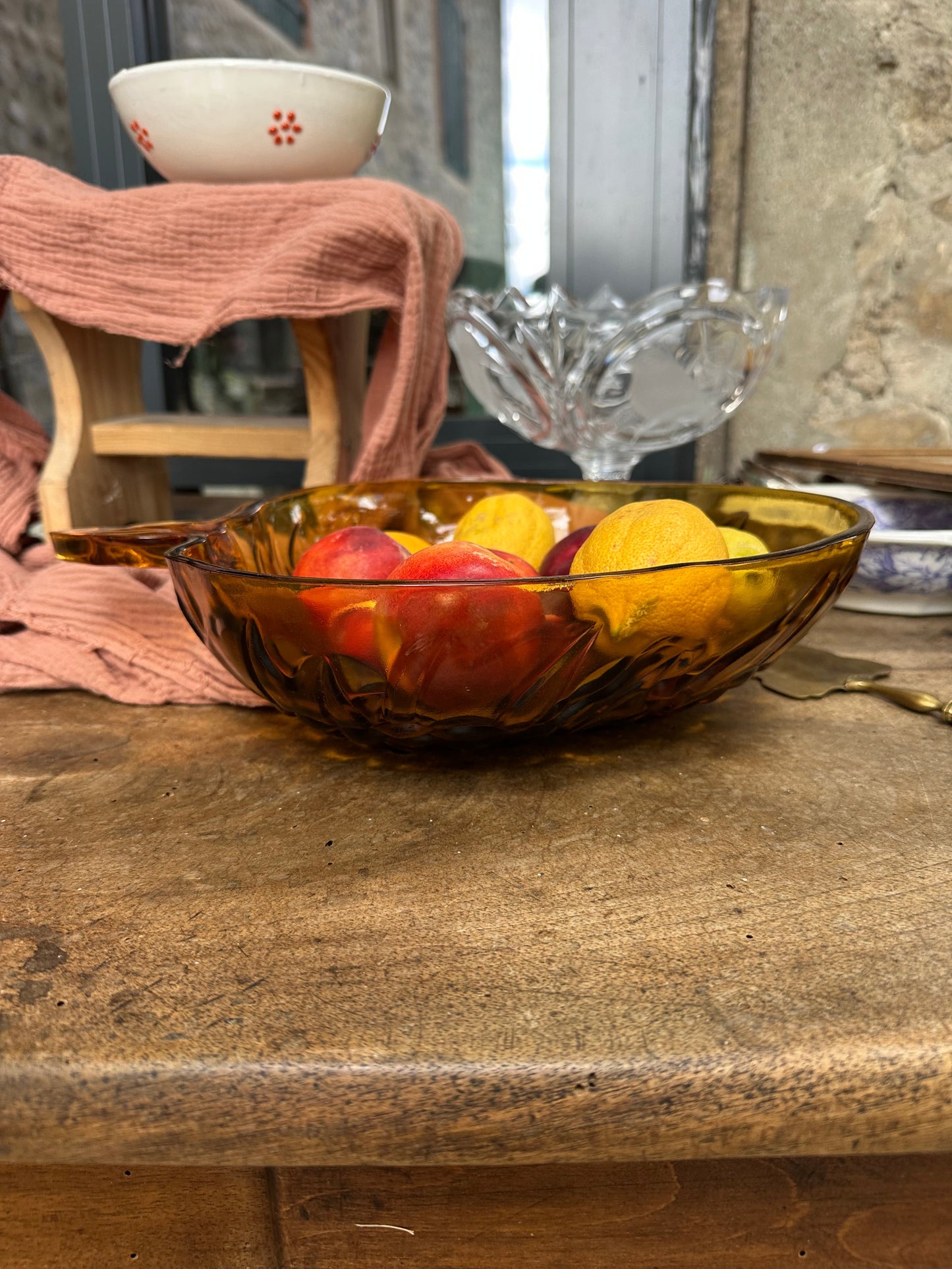 saladier ou coupe a fruits en verre De Raymonde à Zoé