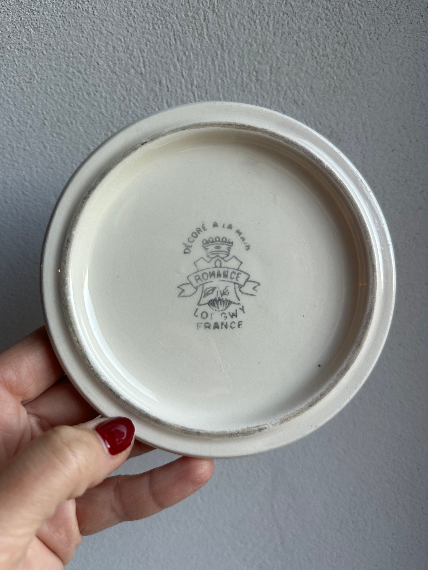 Dessous de bouteille vintage Longwy De Raymonde à Zoé