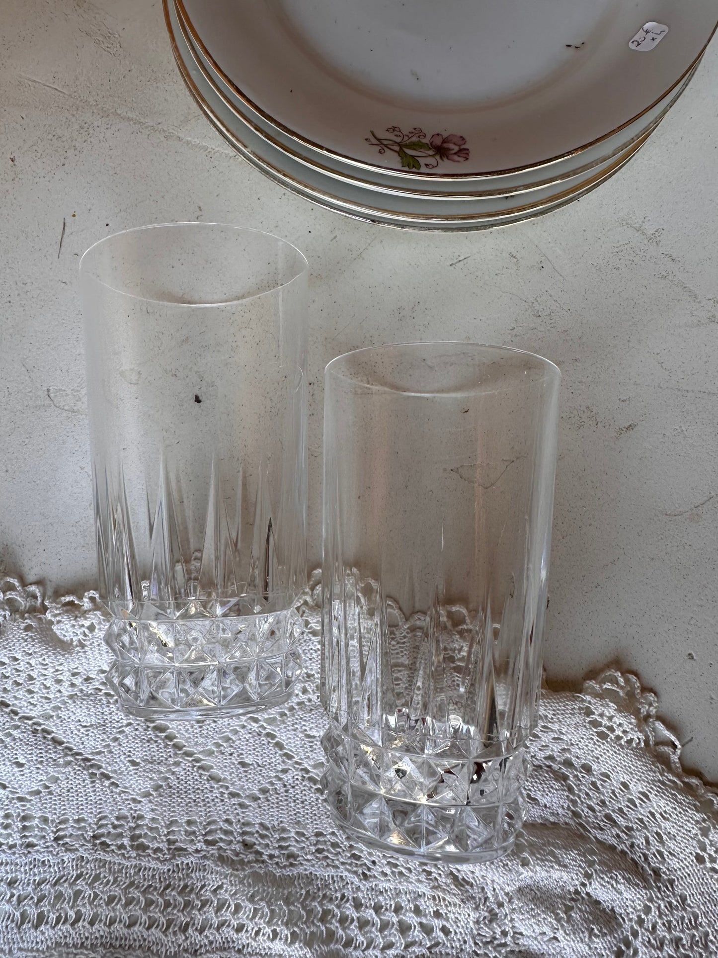Ensemble de 4 verres à orangeade en cristal De Raymonde à Zoé