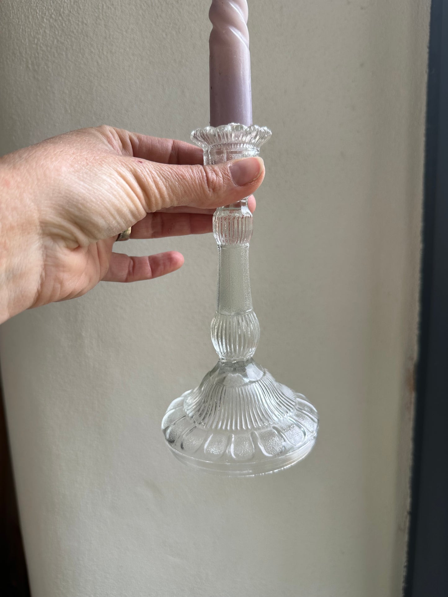 Bougeoir en verre De Raymonde à Zoé