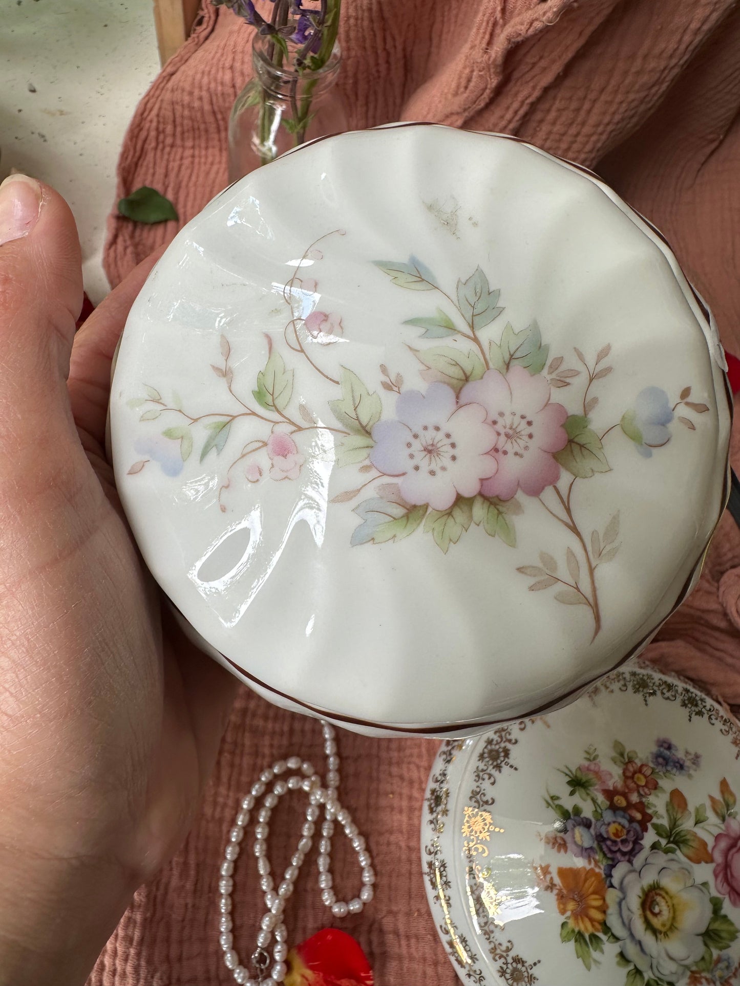 Boite à bijoux en porcelaine Grand modèle De Raymonde à Zoé