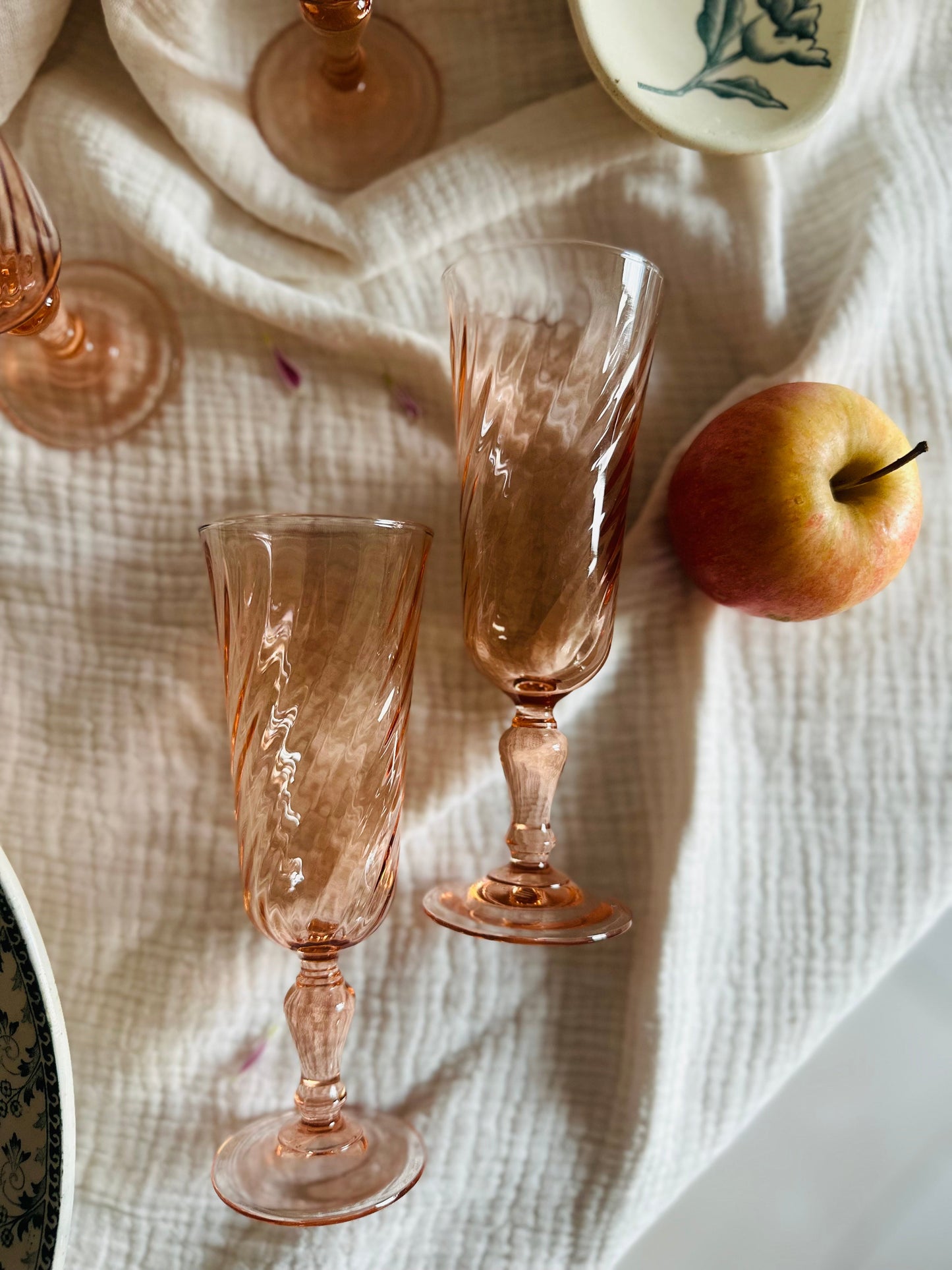 9 flûtes à champagne en verre Arcoroc Rosaline De Raymonde à Zoé