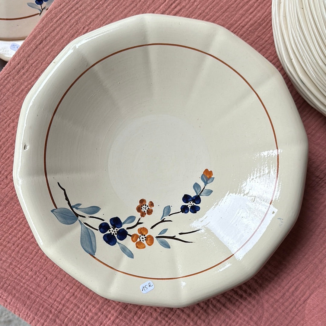 Plat rond et creux Sarreguemines De Raymonde à Zoé