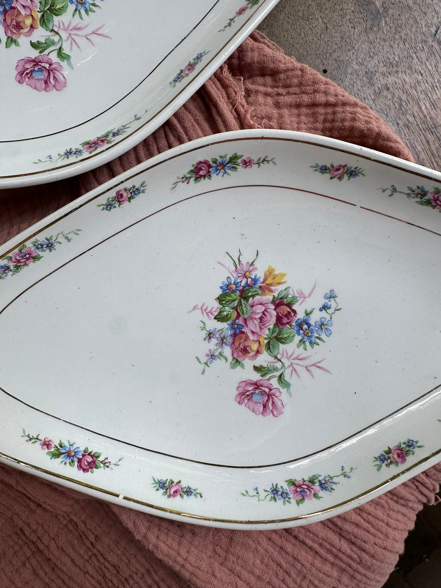 Ensemble de 2 raviers en faïence De Raymonde à Zoé