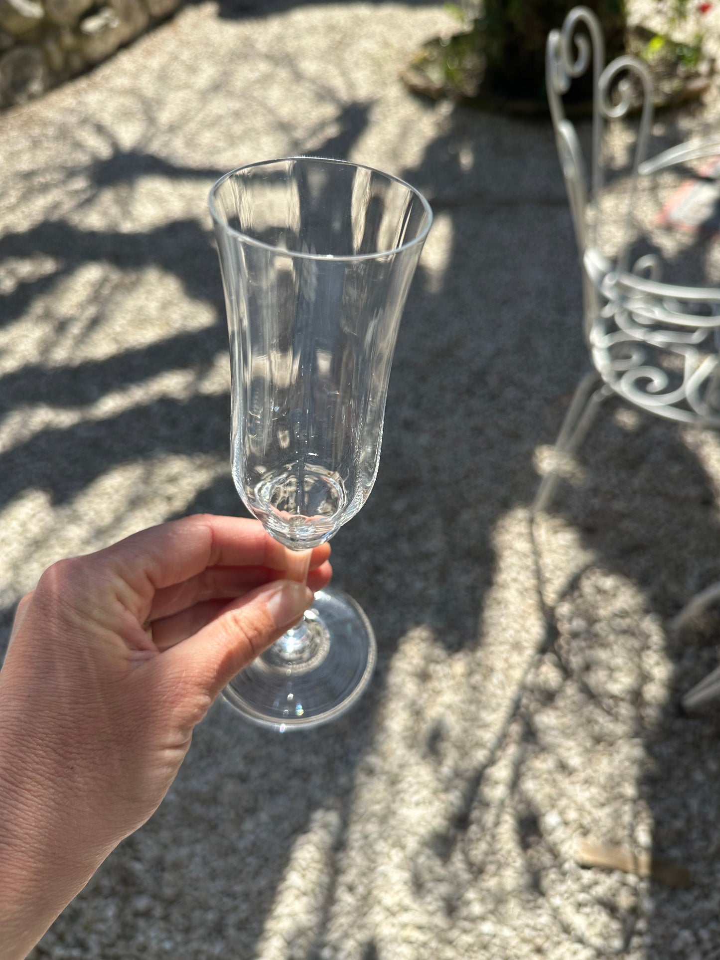 Ensemble de 12 flutes a champagne cristal de Baccarat De Raymonde à Zoé
