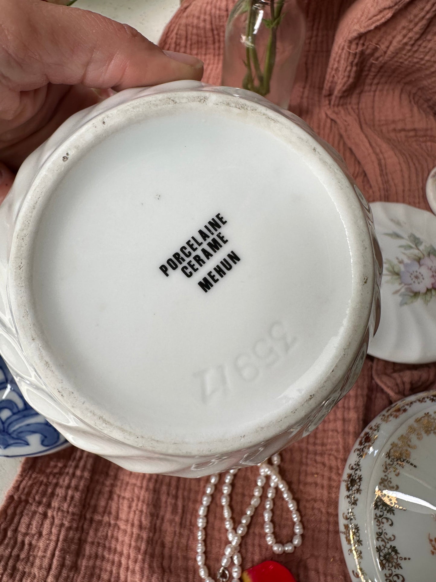 Boite à bijoux en porcelaine Grand modèle De Raymonde à Zoé