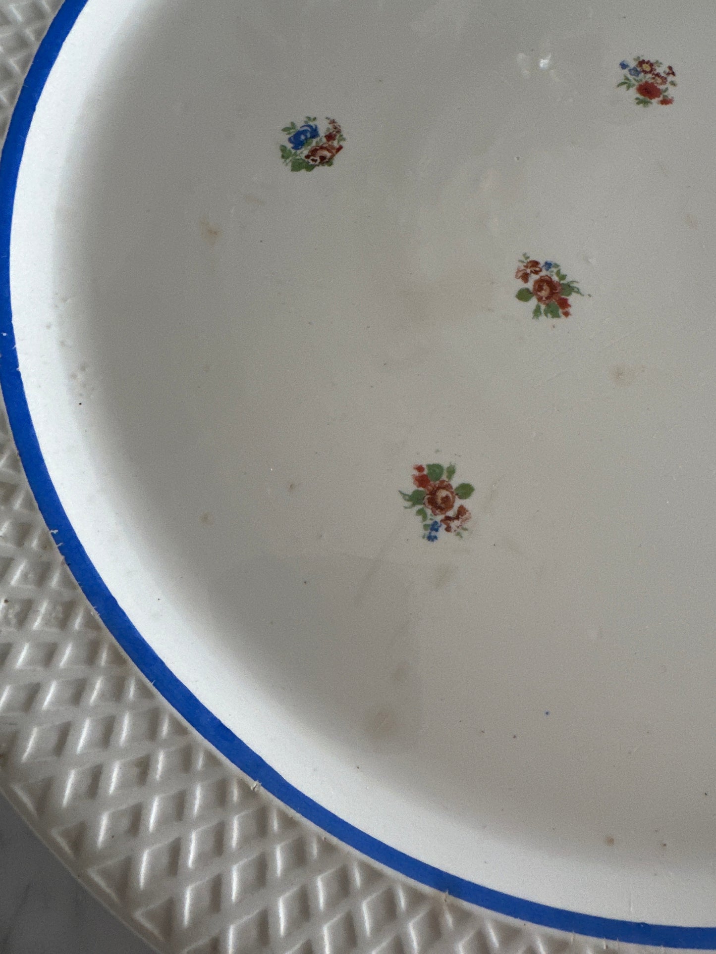 Grand plat à tarte en faience vintage De Raymonde à Zoé