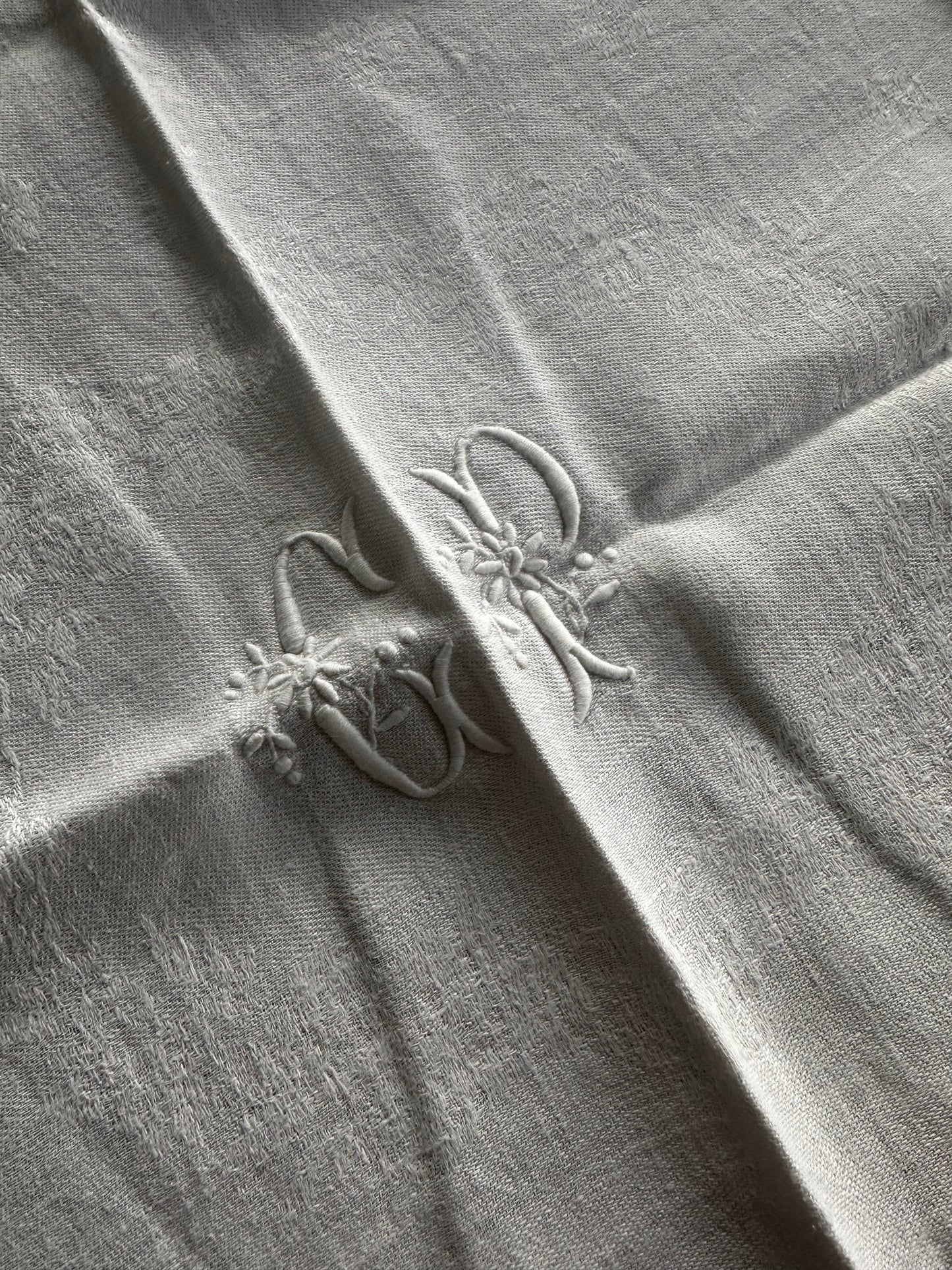 Ensemble de 7 serviettes de table en coton intiales "CP" De Raymonde à Zoé