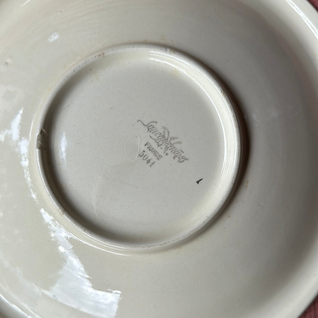 Plat rond et creux Sarreguemines De Raymonde à Zoé