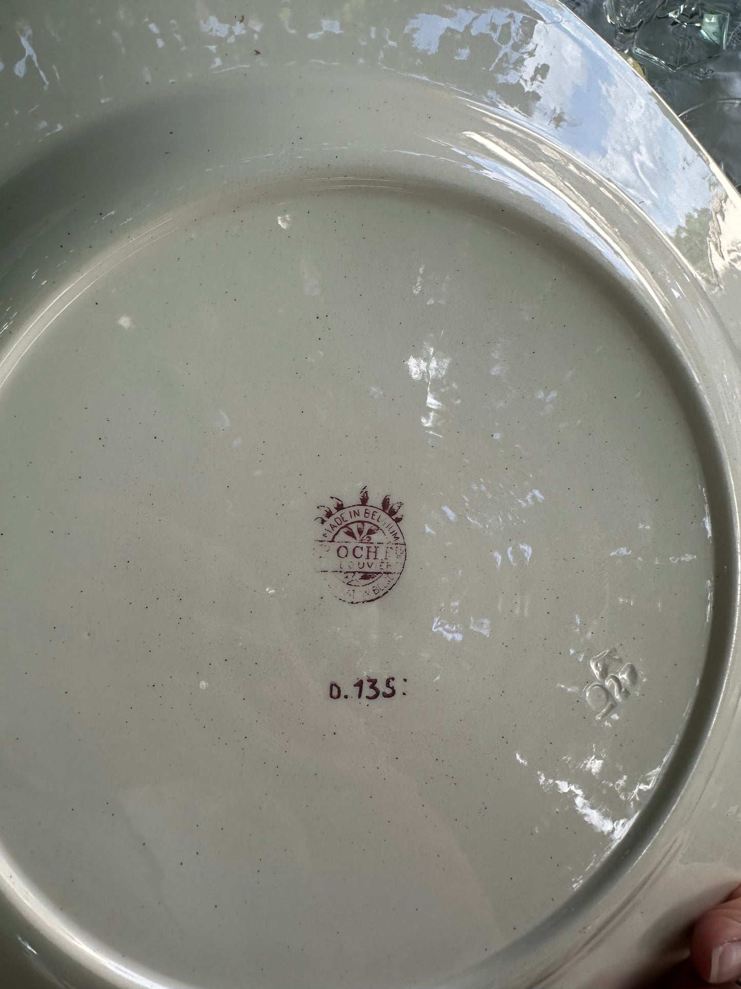 Grand plat de présentation Royal Boch La Louvière De Raymonde à Zoé