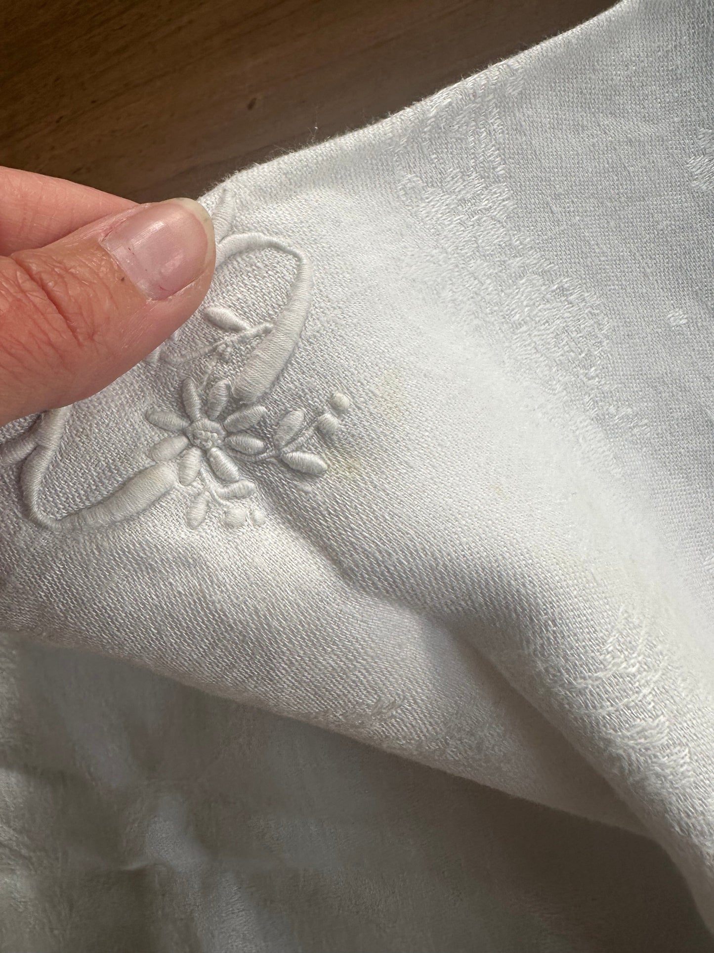 Ensemble de 7 serviettes de table en coton intiales "CP" De Raymonde à Zoé