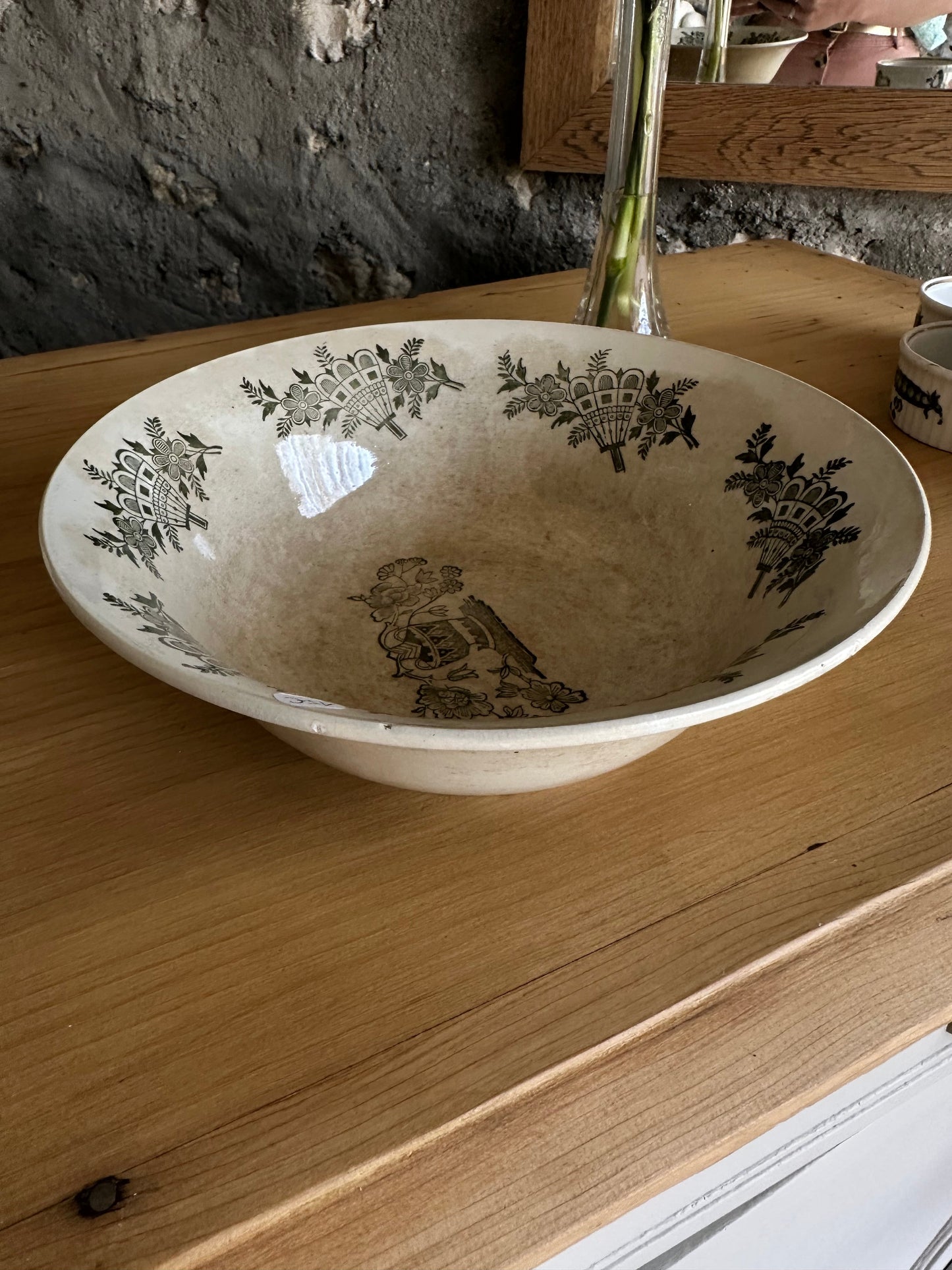 Saladier vert Fleuri En Terre de Fer De Raymonde à Zoé