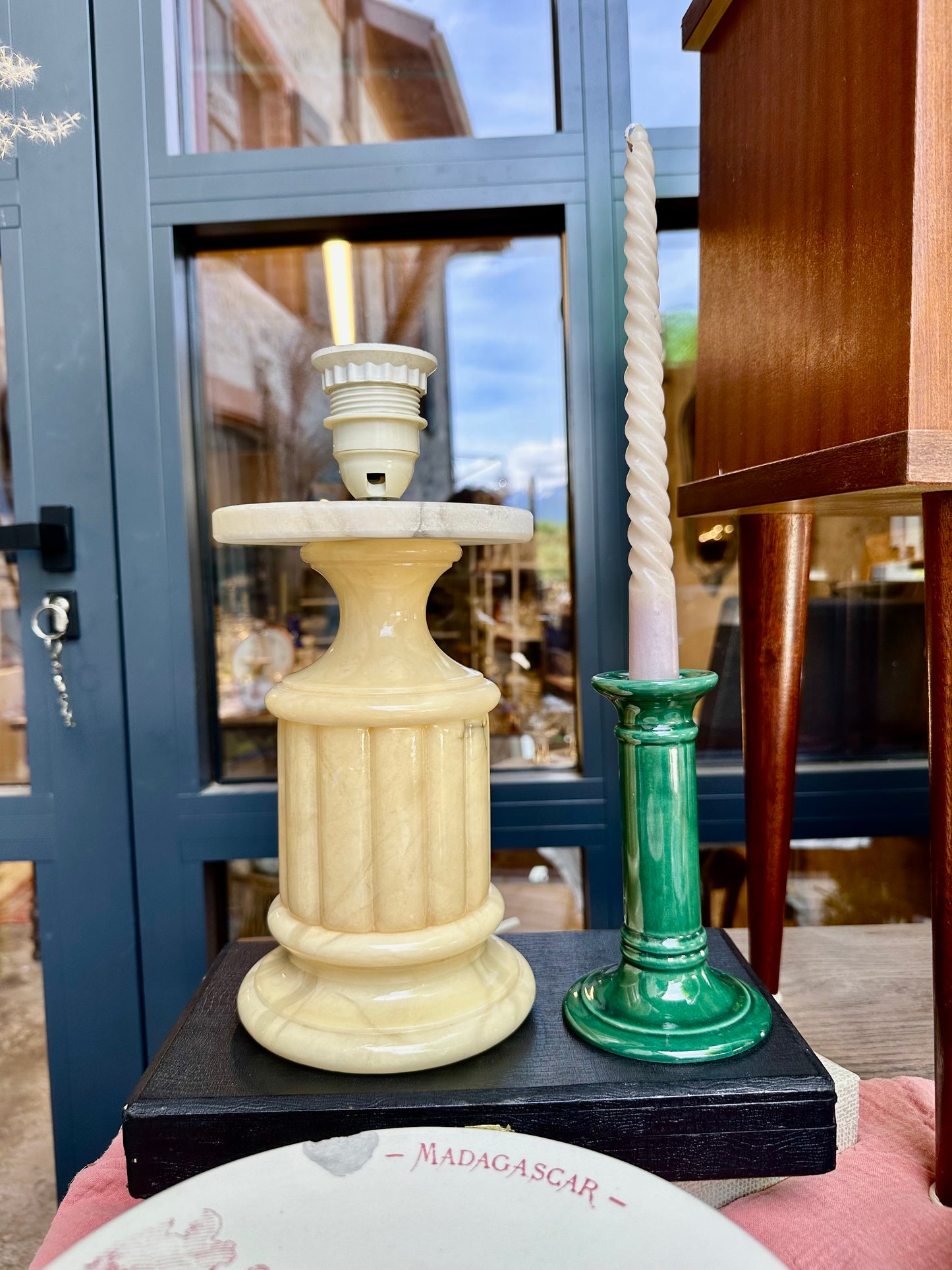 Lampe sur pied en albâtre De Raymonde à Zoé