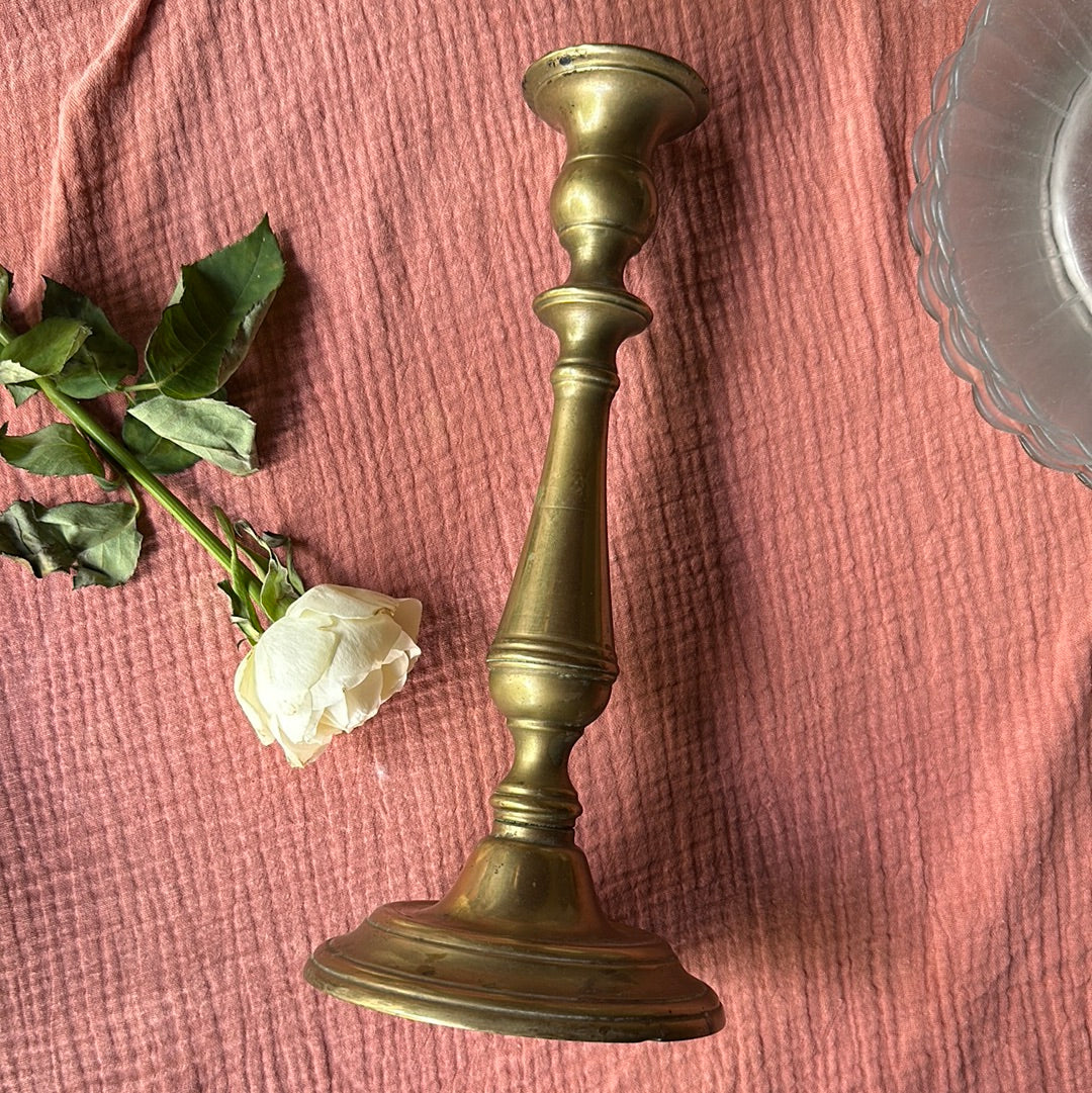 Bougeoir en laiton De Raymonde à Zoé