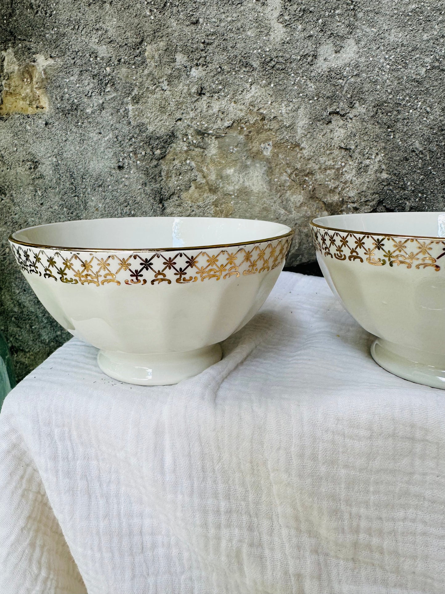 Ensemble de 3 bols vintage en faience De Raymonde à Zoé