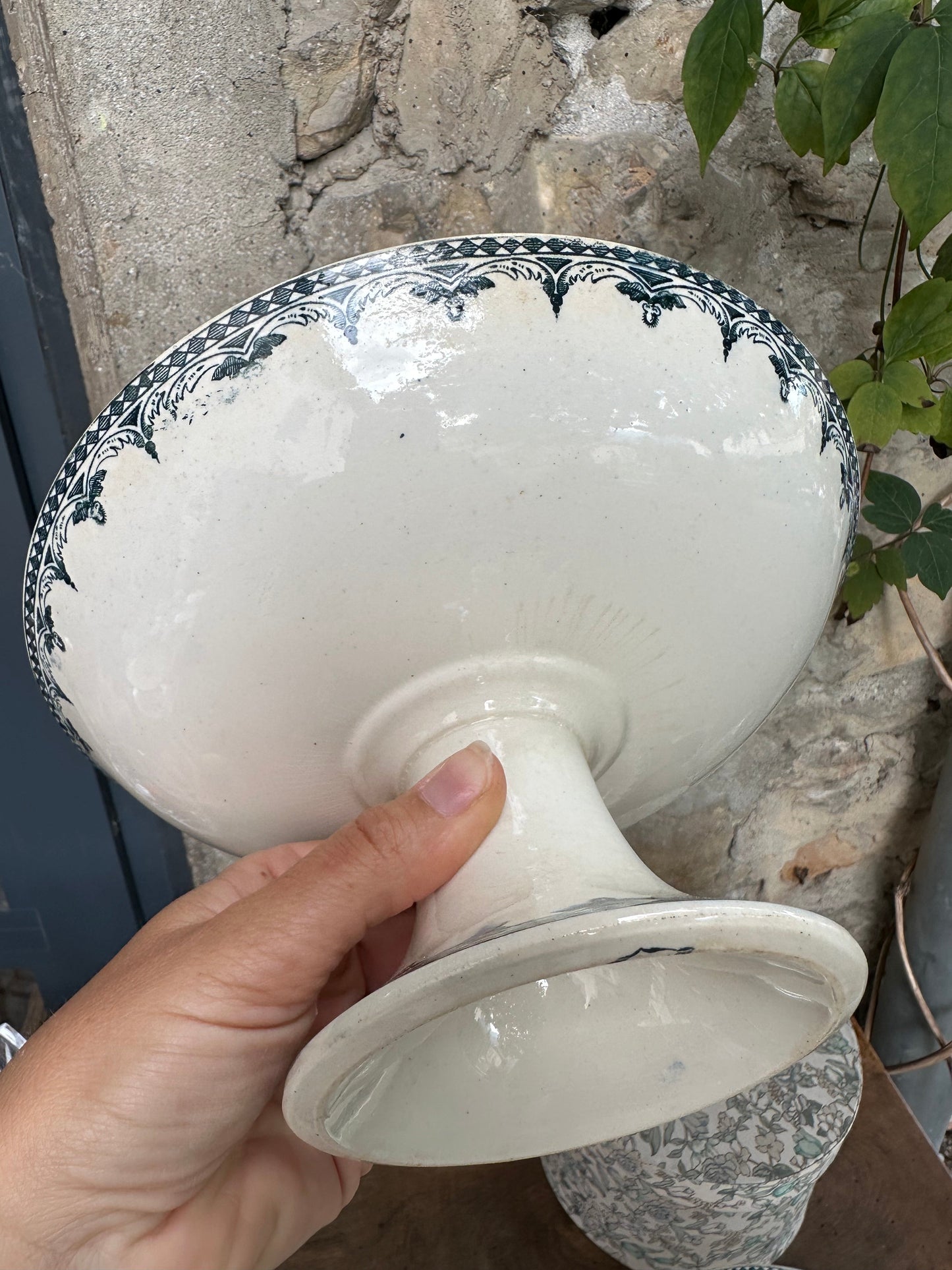 Compotier en terre de fer Longwy (modèle moyen) De Raymonde à Zoé