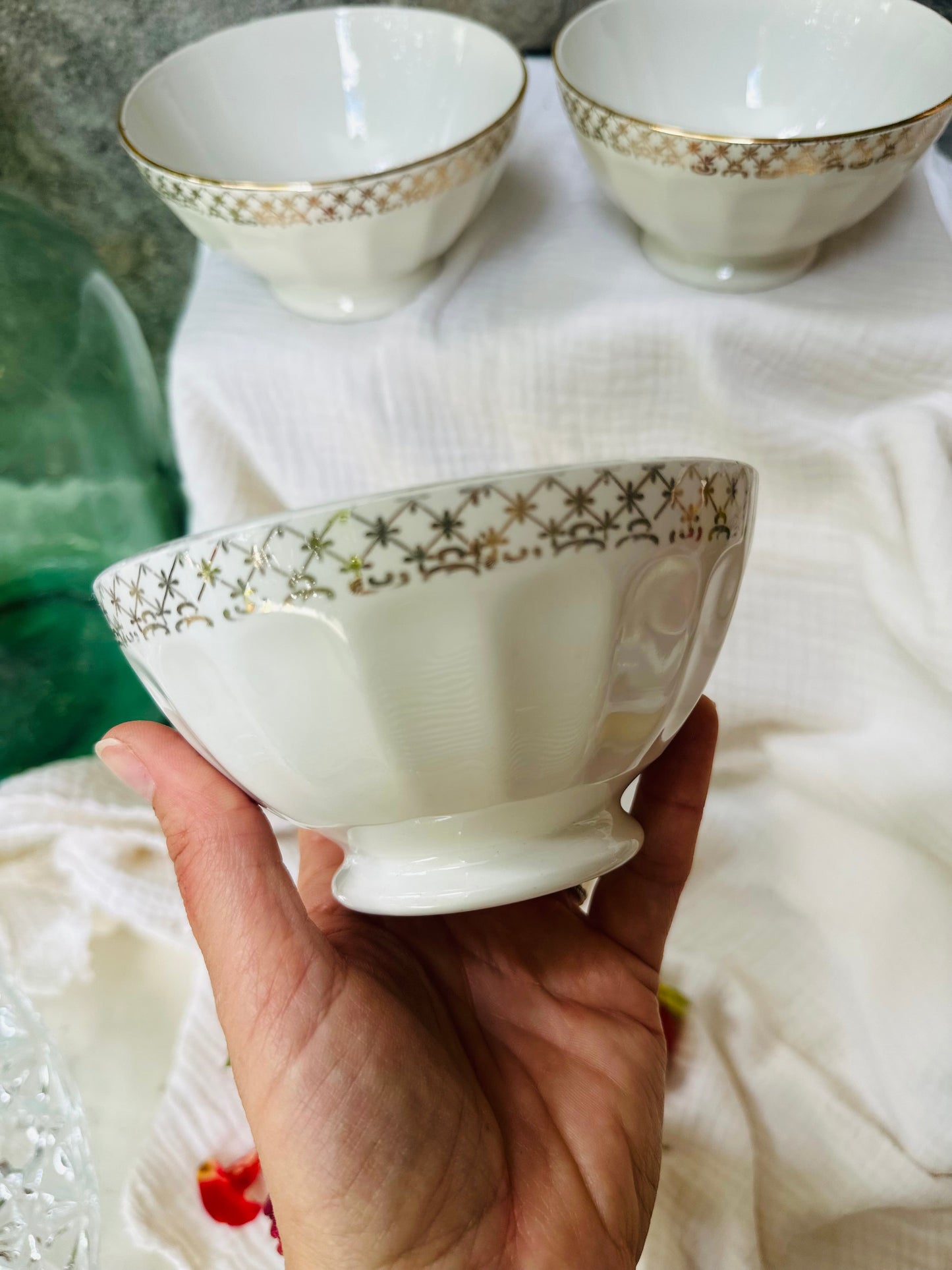 Ensemble de 3 bols vintage en faience De Raymonde à Zoé