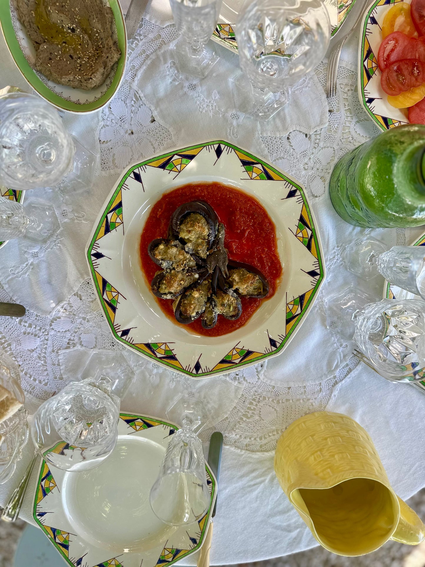 Grand plat de présentation Royal Boch La Louvière De Raymonde à Zoé