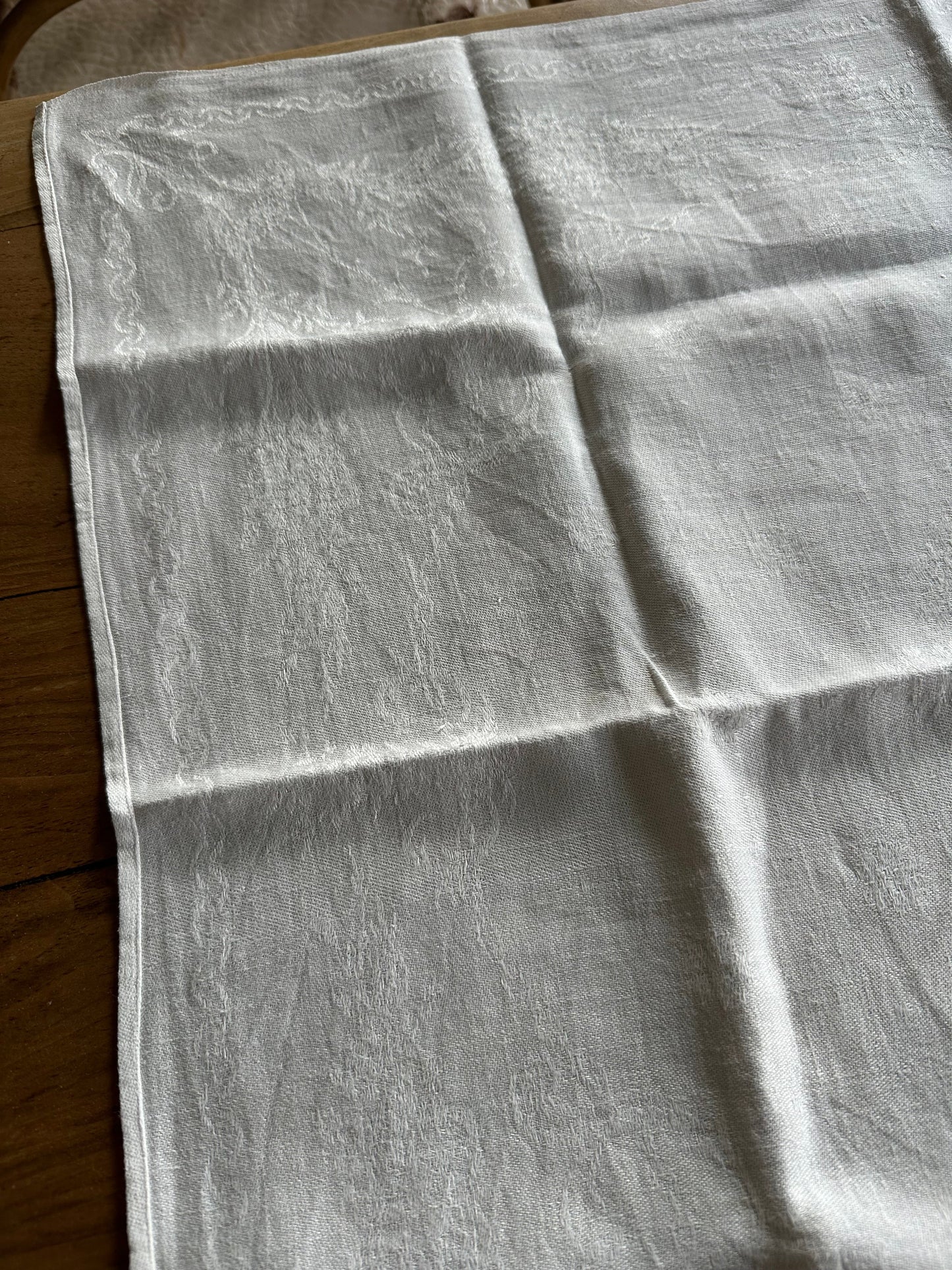 Ensemble de 7 serviettes de table en coton intiales "CP" De Raymonde à Zoé