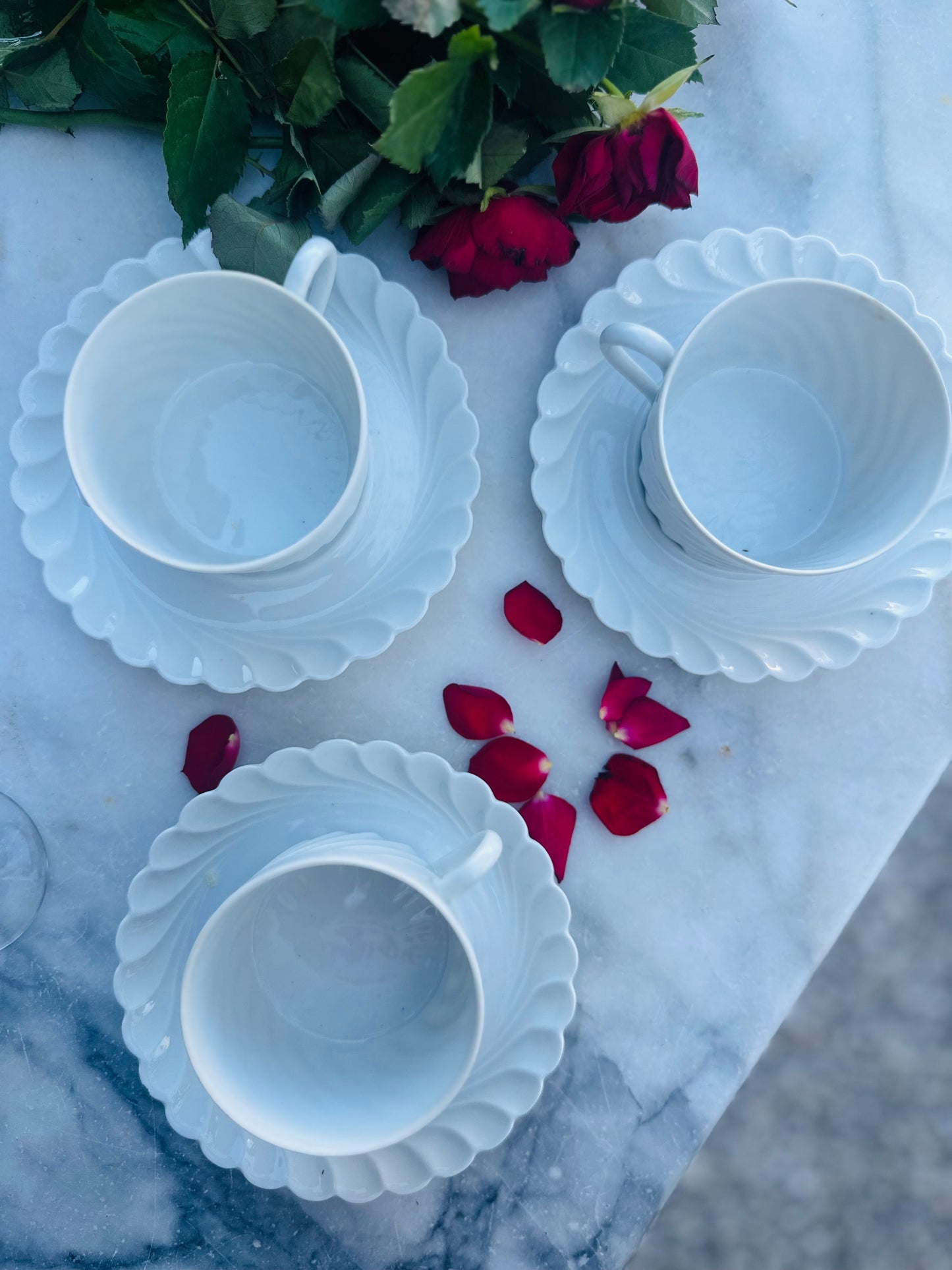Ensemble de 3 tasses à café ou thé Haviland De Raymonde à Zoé