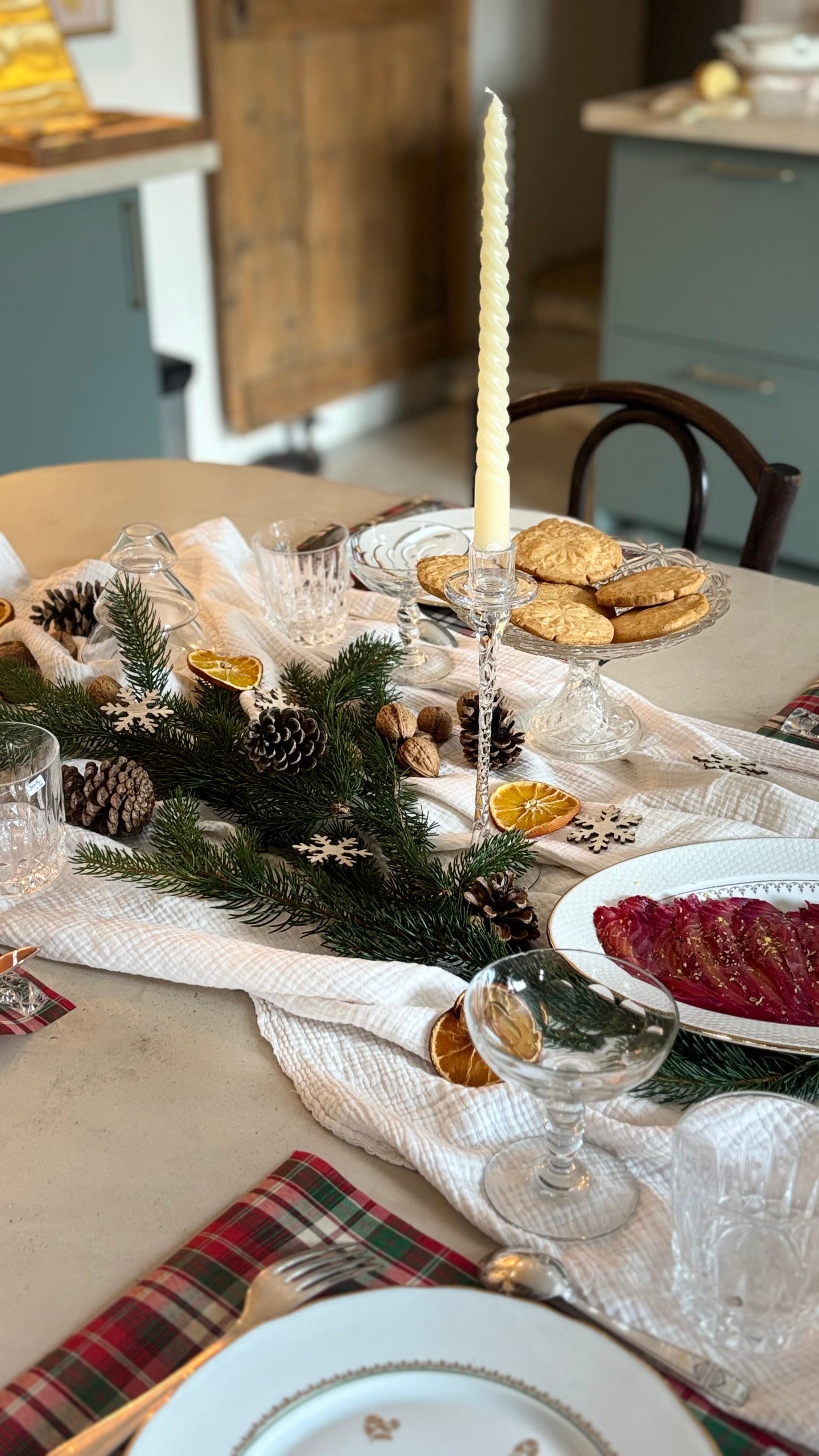 Duo de bougeoirs en verre torsadé De Raymonde à Zoé