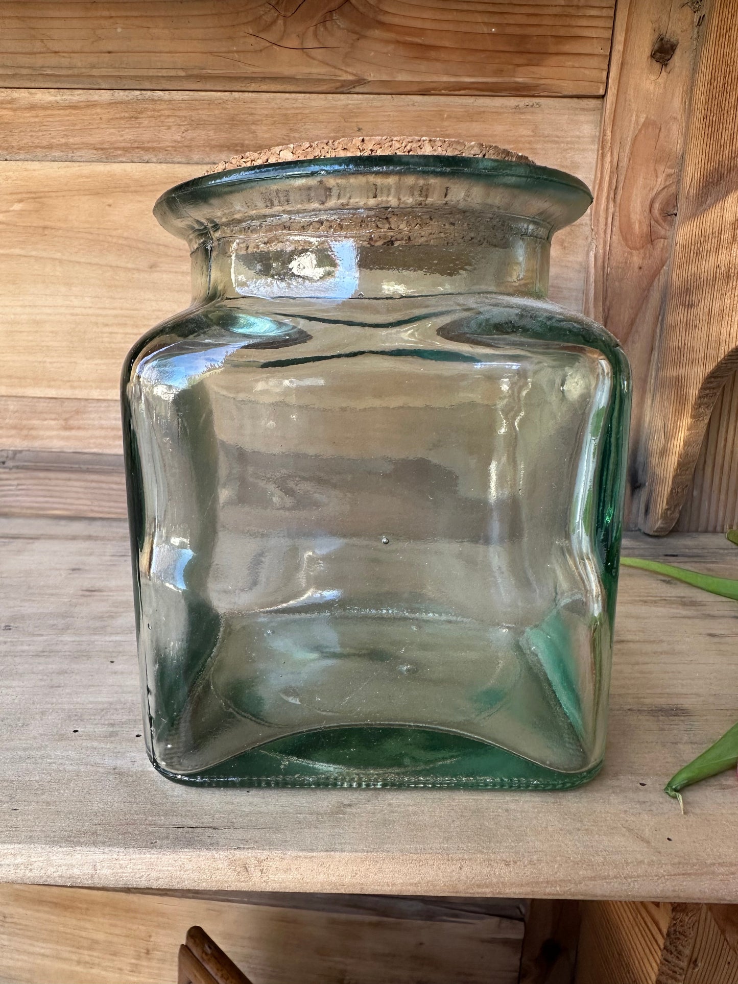 Bocal en verre et couvercle liège De Raymonde à Zoé