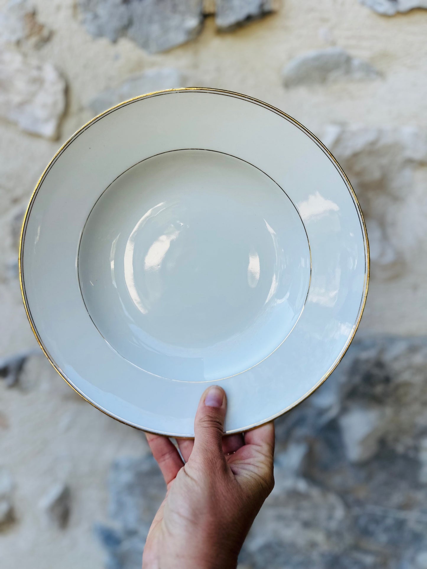 9 Assiettes creuse en porcelaine De Raymonde à Zoé