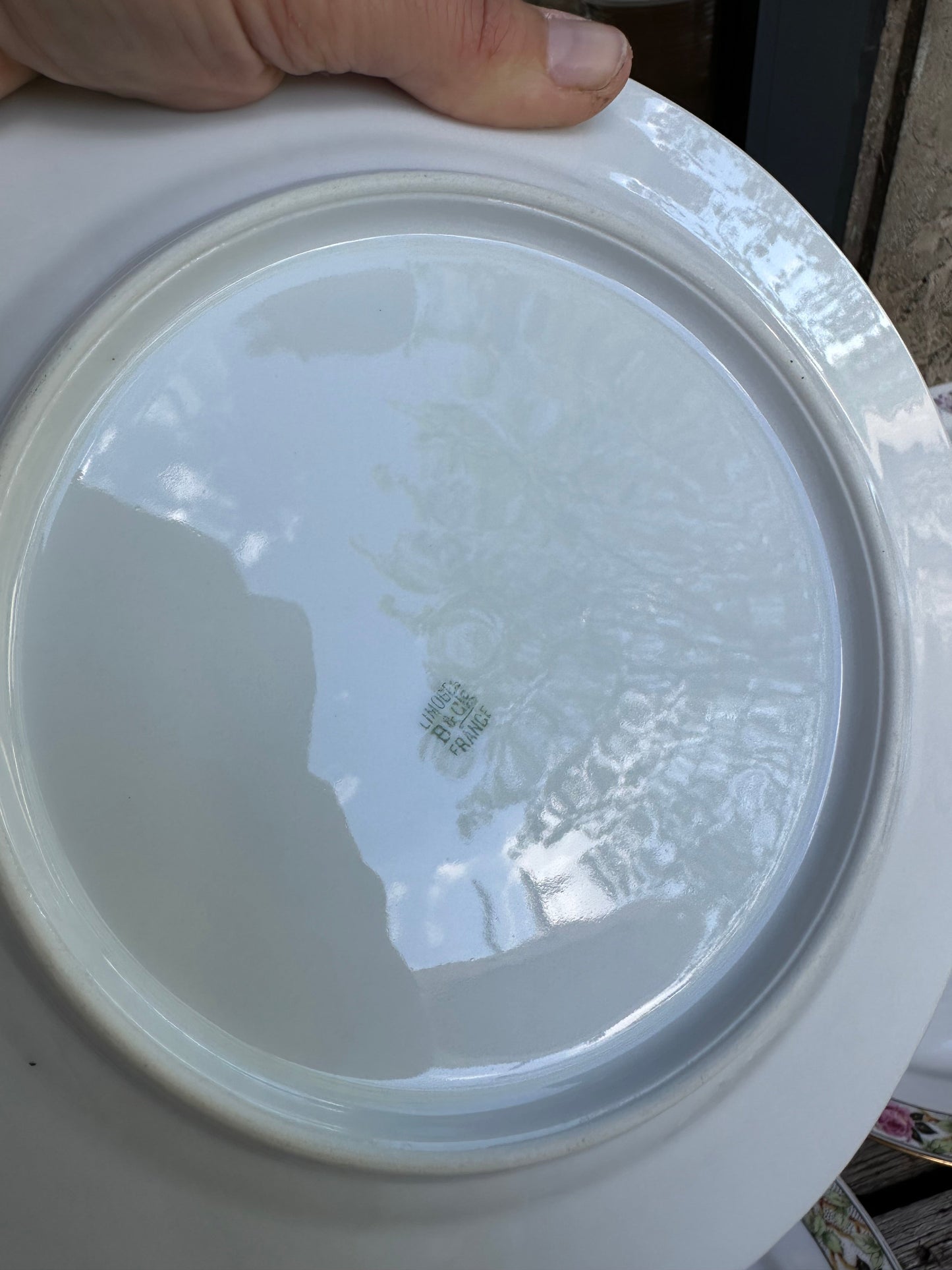 Ensemble de 6 assiettes plates en porcelaine fleurie De Raymonde à Zoé