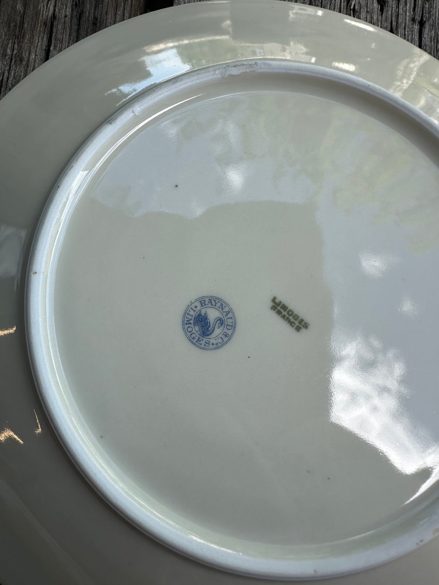 Ensemble de 6 assiettes plates en porcelaine fleurie De Raymonde à Zoé