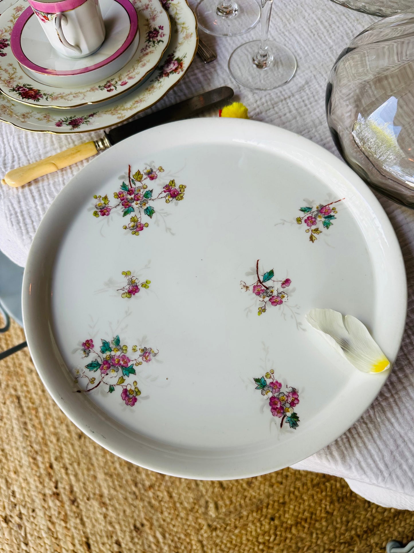 Plat à tarte en porcelaine De Raymonde à Zoé