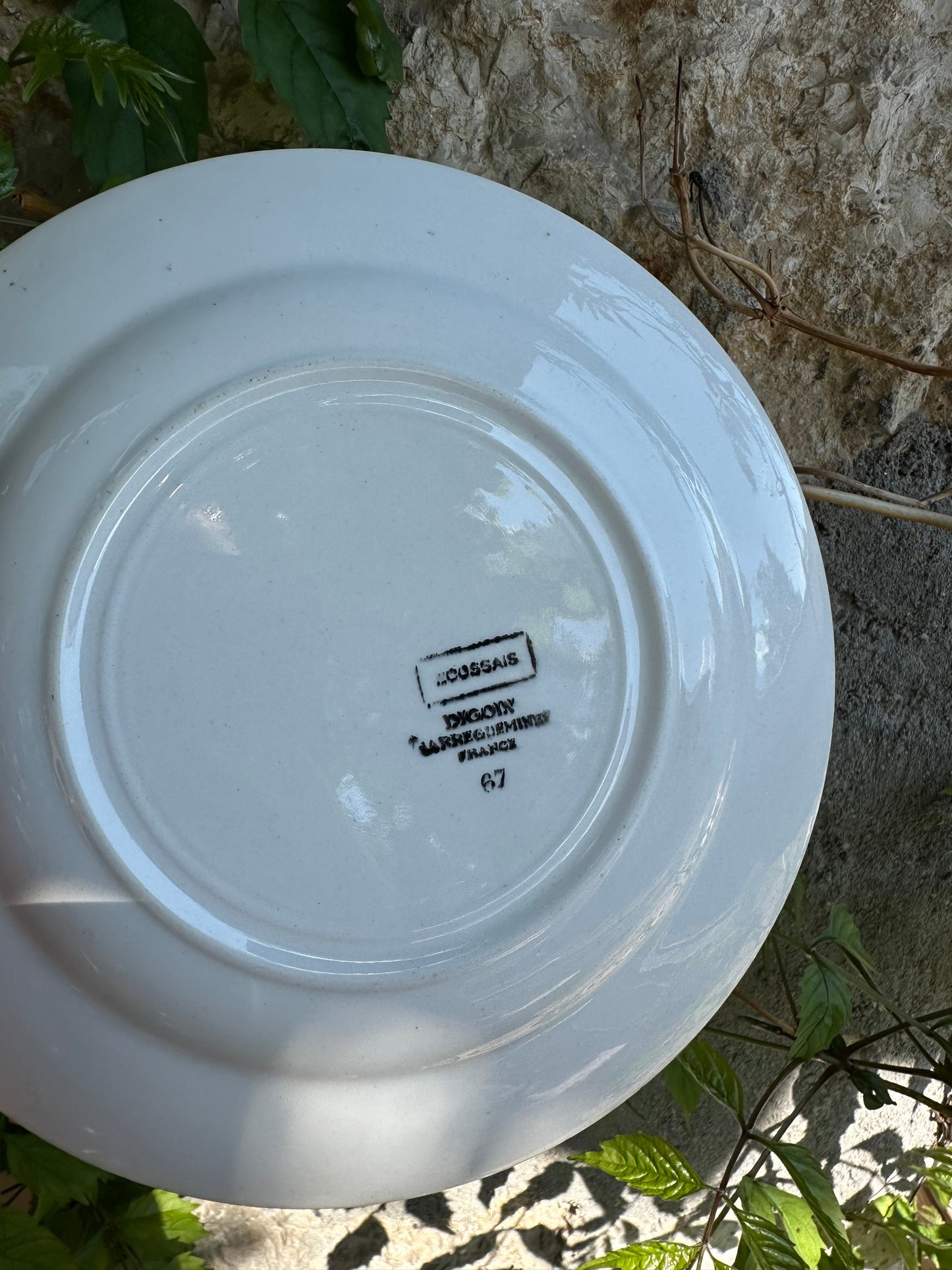 Assiette à carreaux Digoin Sarreguemines De Raymonde à Zoé