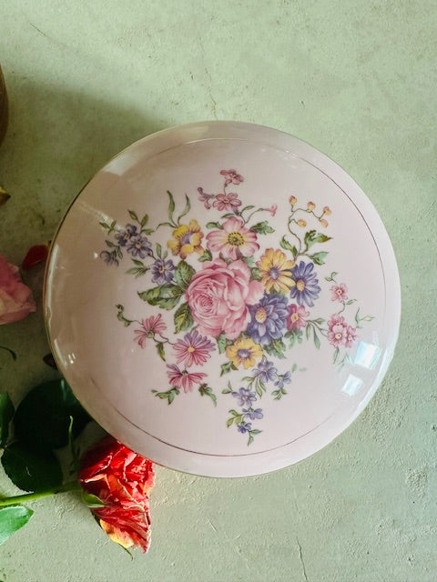 Boite à bijoux en porcelaine fleurie très grand modèle De Raymonde à Zoé