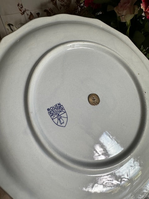 Serviteur à 2 niveaux en faience bleue et blanche De Raymonde à Zoé