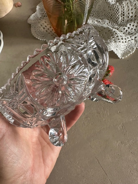 Coupelle en cristal sur pied De Raymonde à Zoé