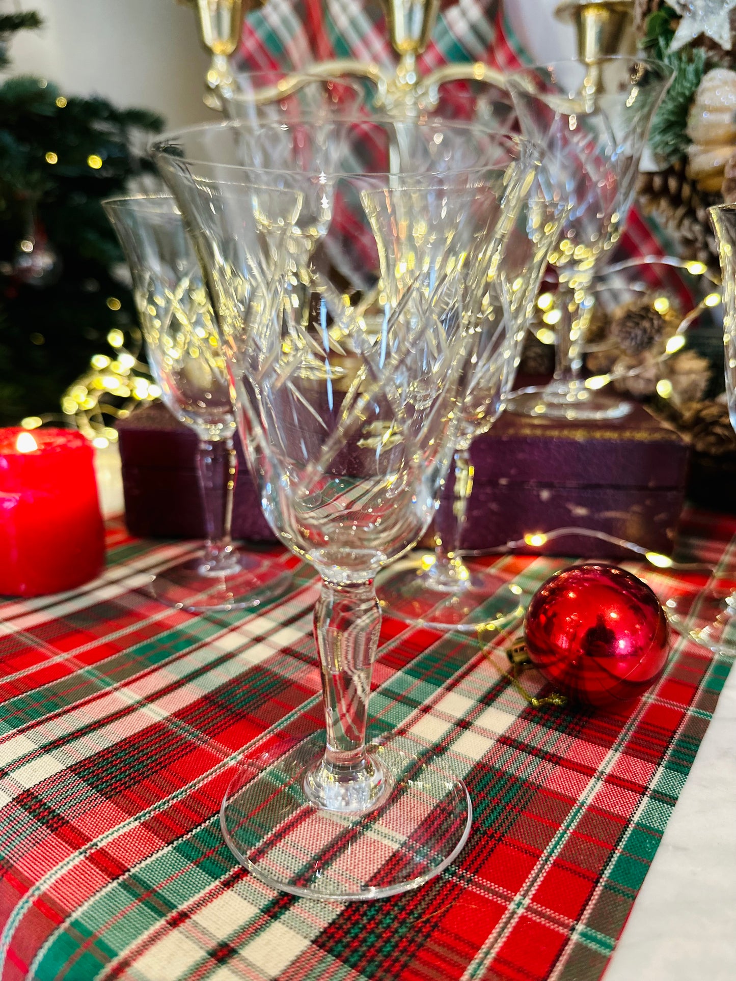 6 verres à liqueur ou apéritif en verre ciselé De Raymonde à Zoé