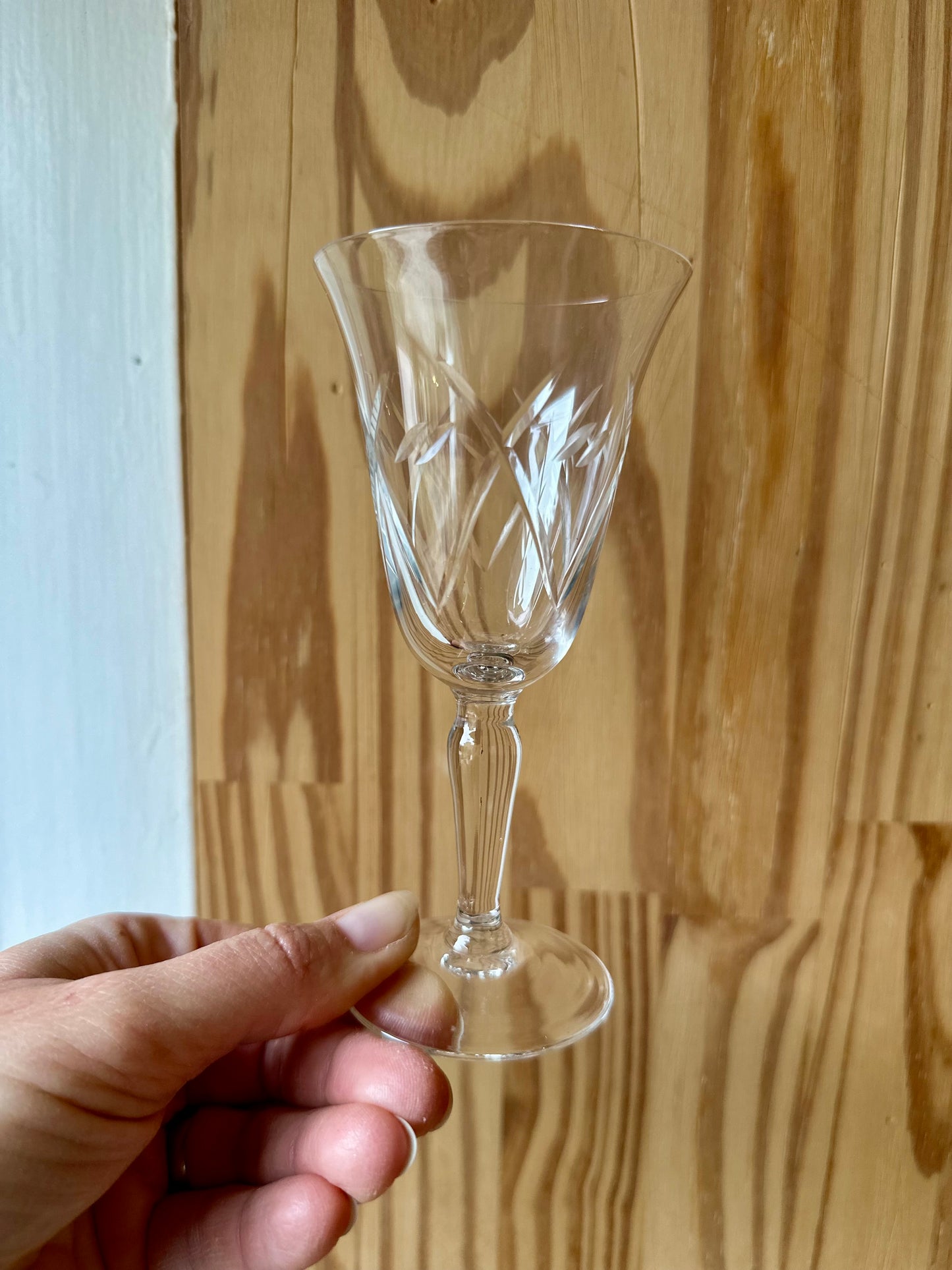 6 verres à liqueur ou apéritif en verre ciselé De Raymonde à Zoé