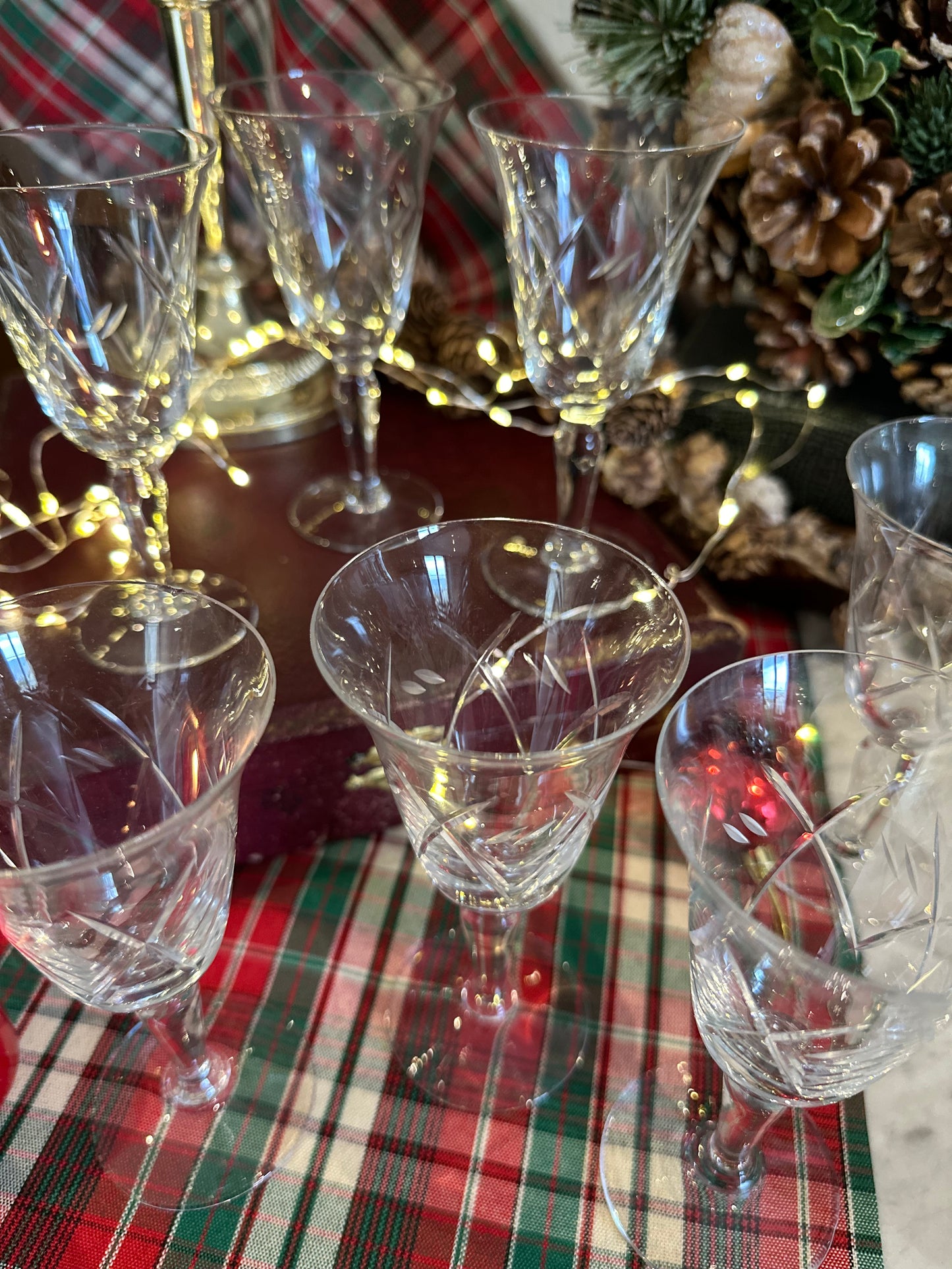 6 verres à liqueur ou apéritif en verre ciselé De Raymonde à Zoé