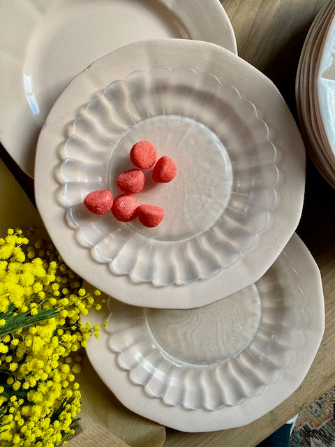 Ensemble de 7 assiettes à dessert en verre De Raymonde à Zoé