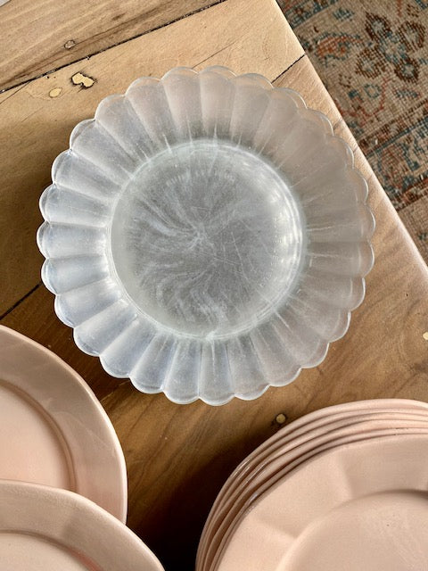 Ensemble de 7 assiettes à dessert en verre De Raymonde à Zoé