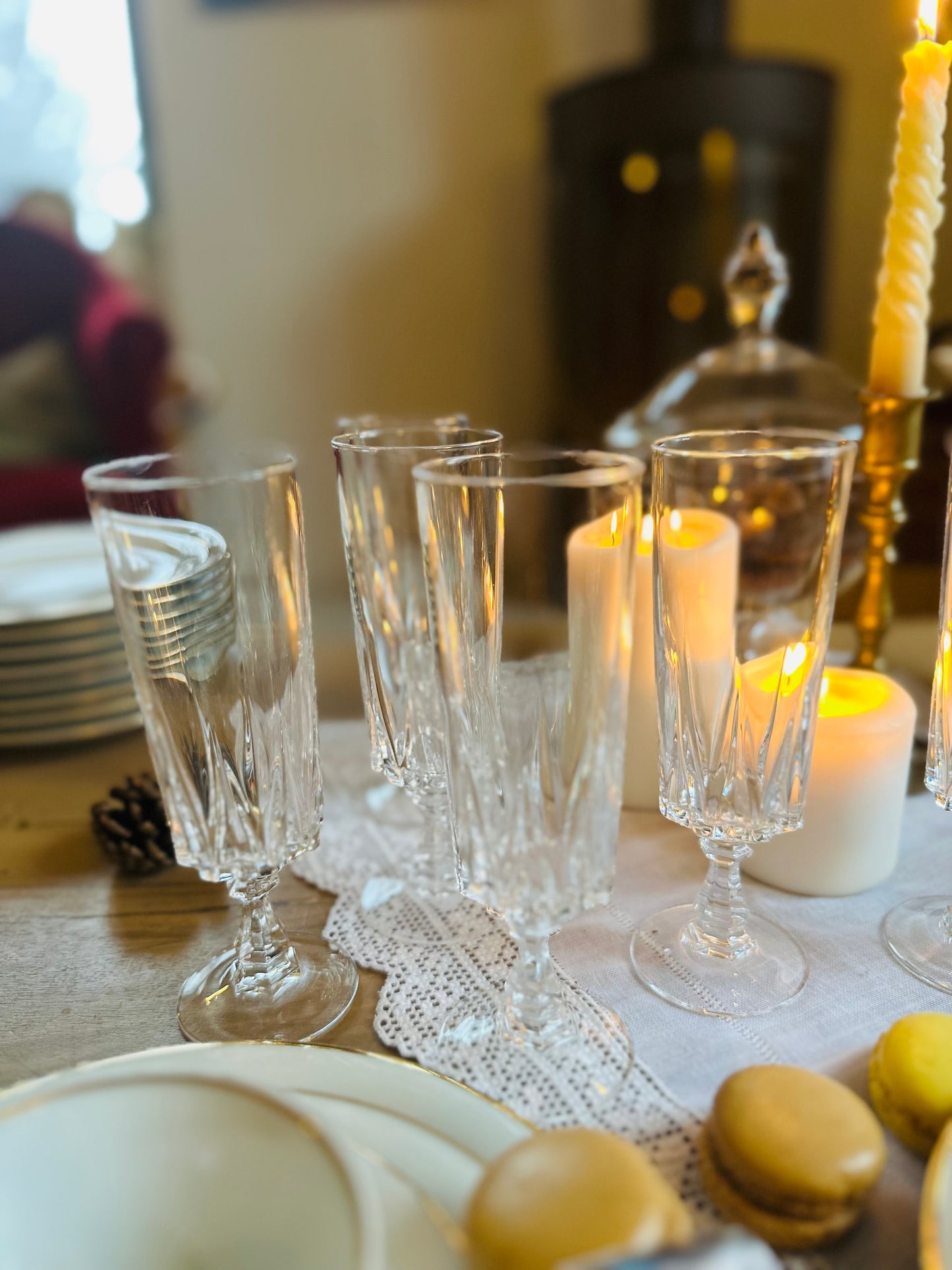 6 flûtes à champagne en cristal De Raymonde à Zoé