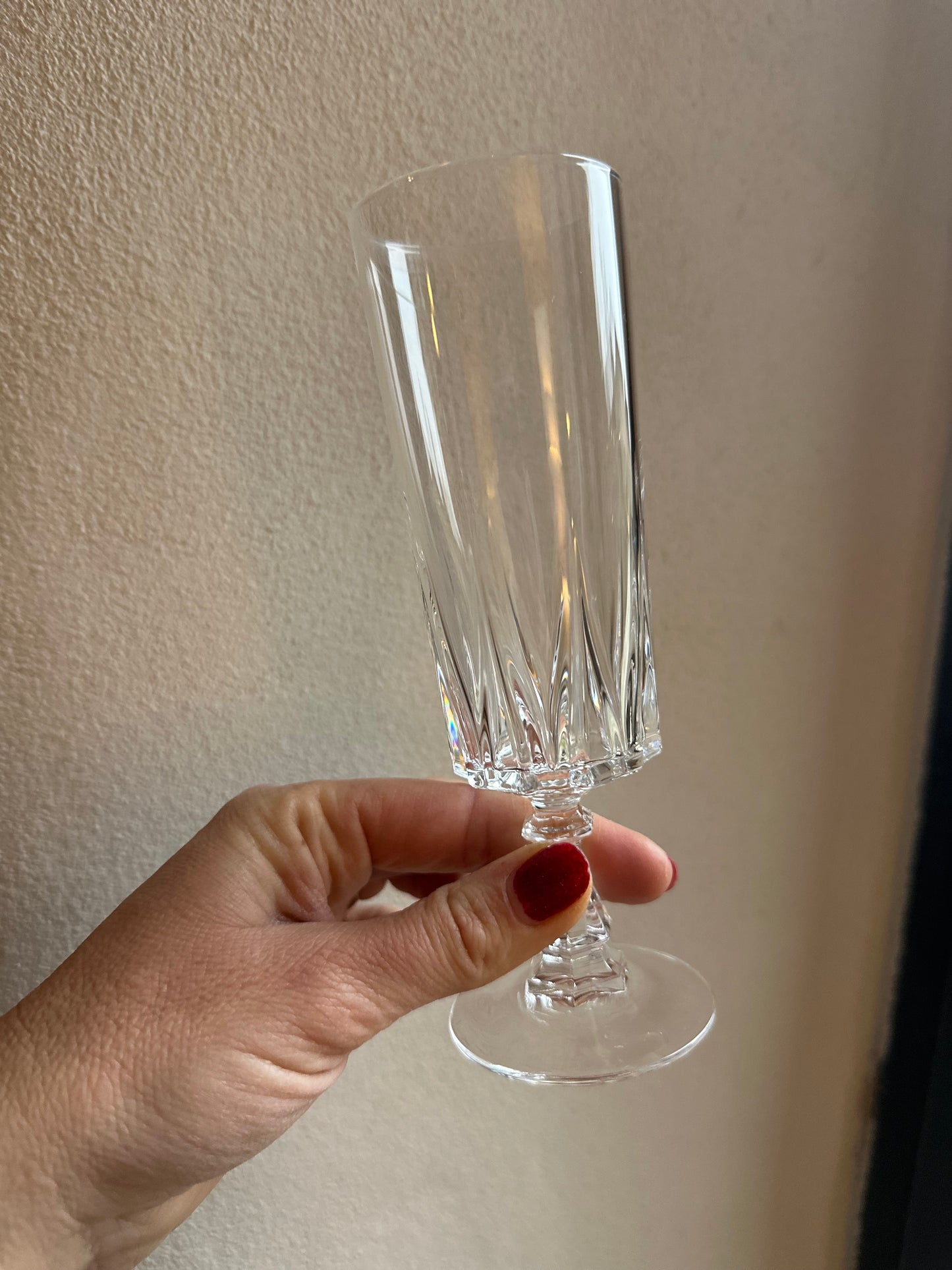 6 flûtes à champagne en cristal De Raymonde à Zoé
