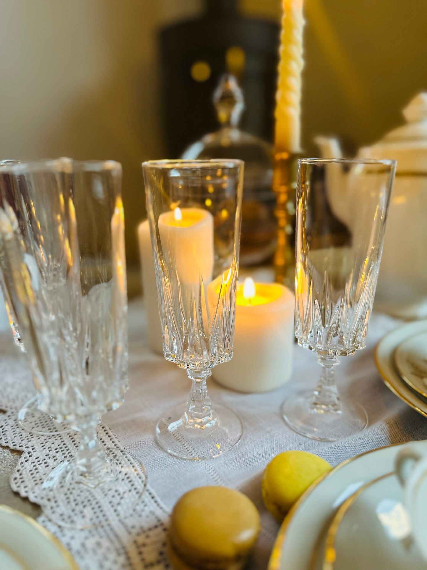 6 flûtes à champagne en cristal De Raymonde à Zoé
